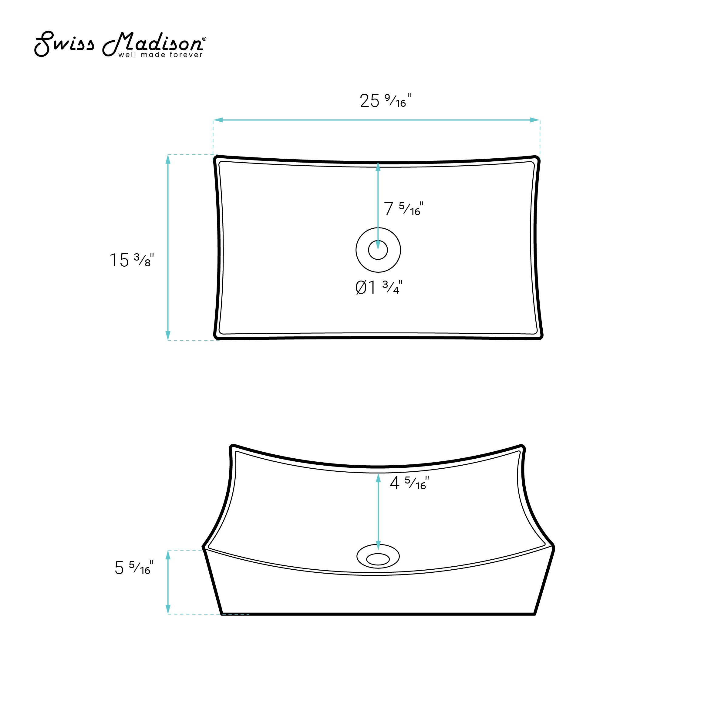 Swiss Madison SM-25-VSLES03WH Bath-Sink - View #6
