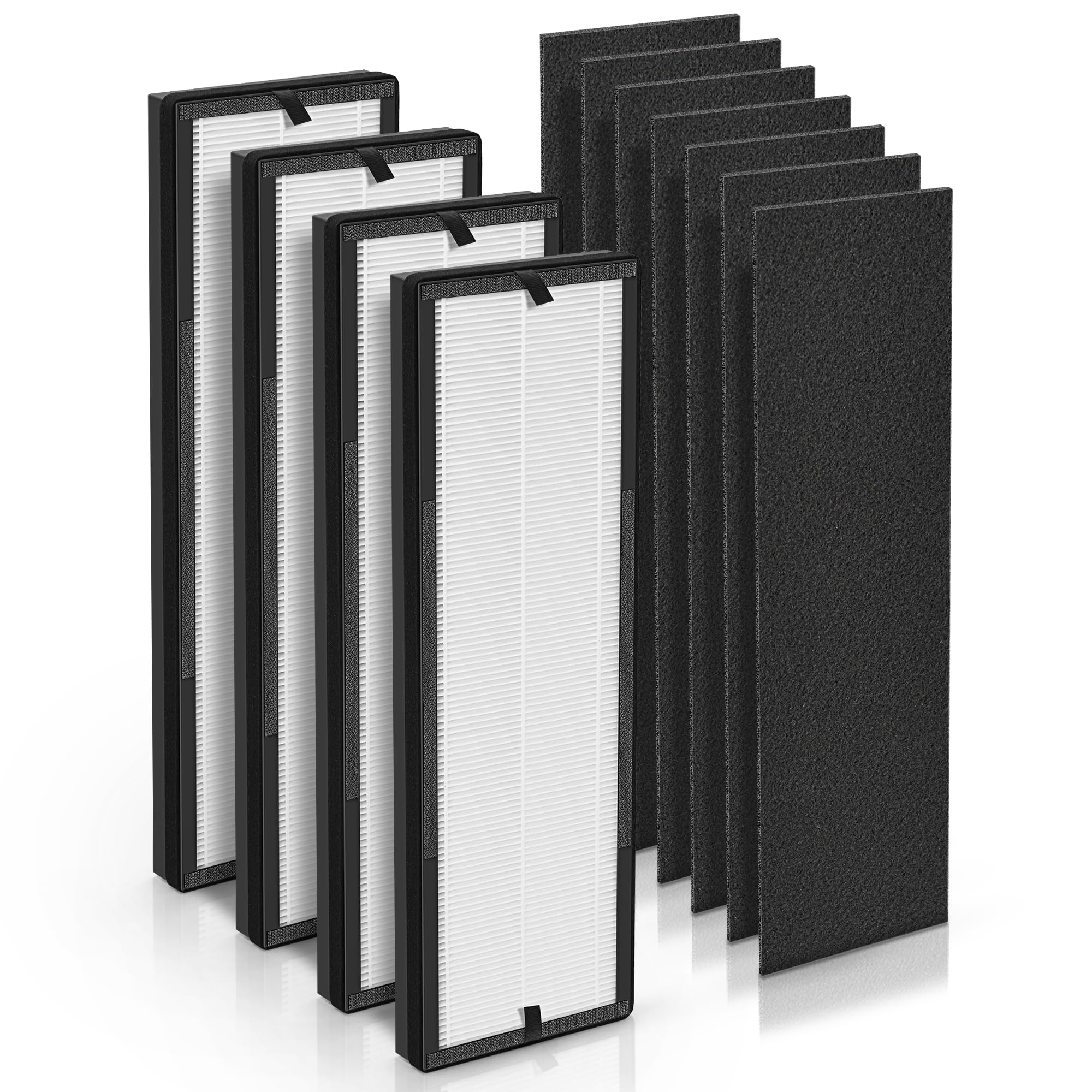 AKSCYZM  NEA F1 H13 True high-efficiency Filter Replacement Compatible with Toshiba and Eureka Air Purifiers Pack of 4 high-efficiency and 8