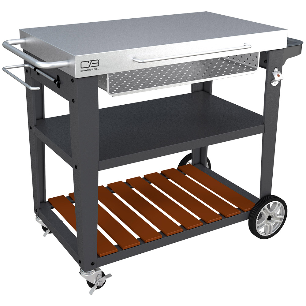 Char Broil Black Steel Grill Cart