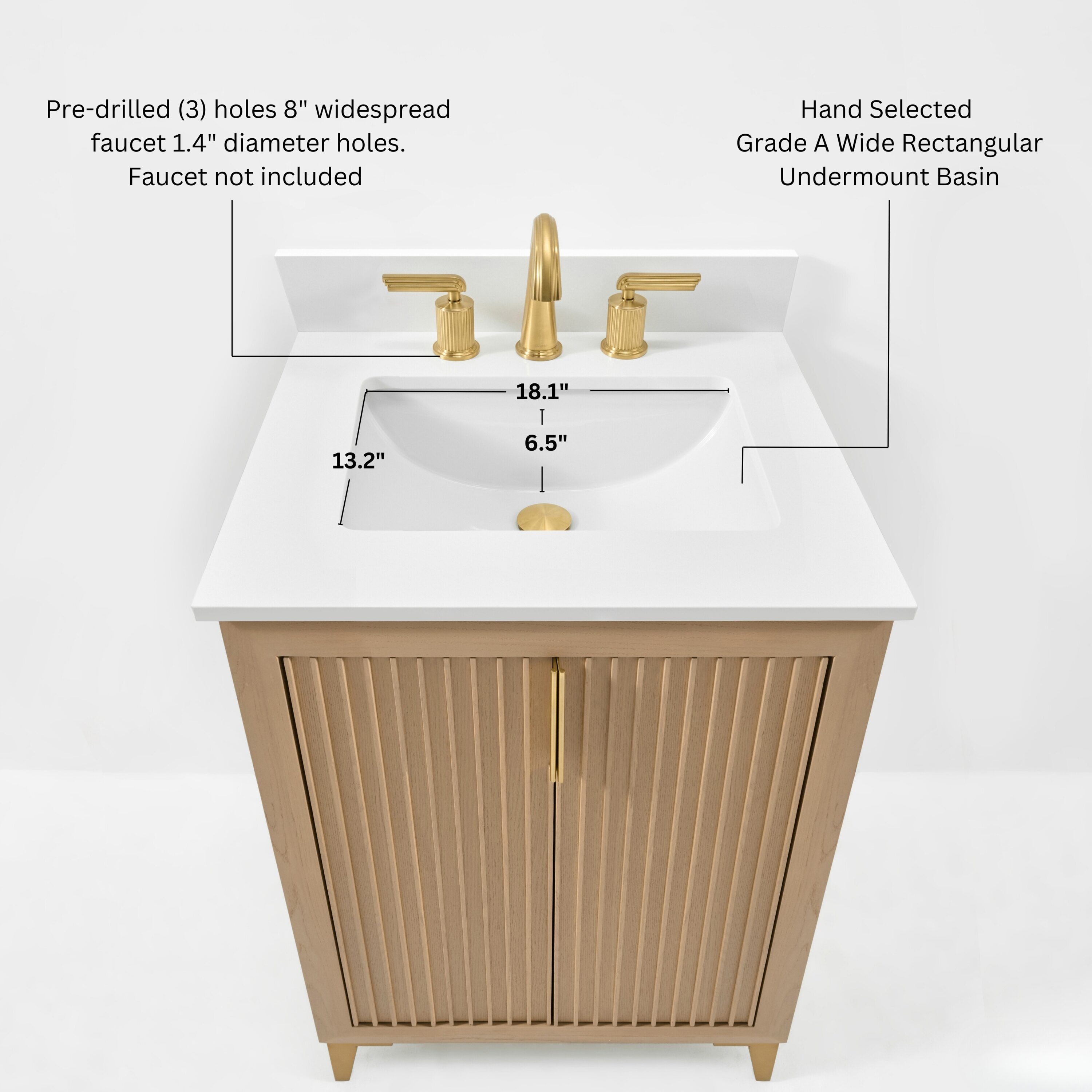 Ancerre Designs VTSTURLINGTON24OAKWQ Bath-Vanity-Combo - View #4