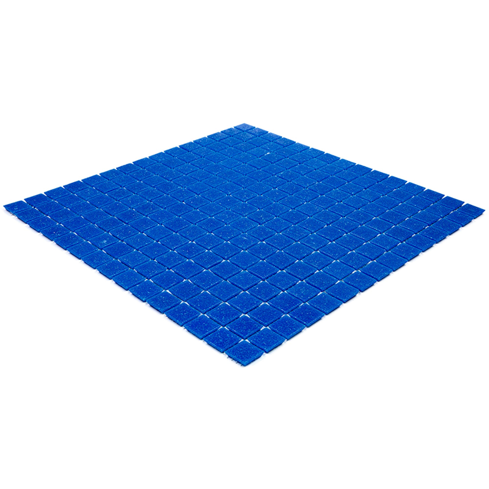 Dune 12" x 12" Glossy Cerulean Blue Glass Mosaic Tile