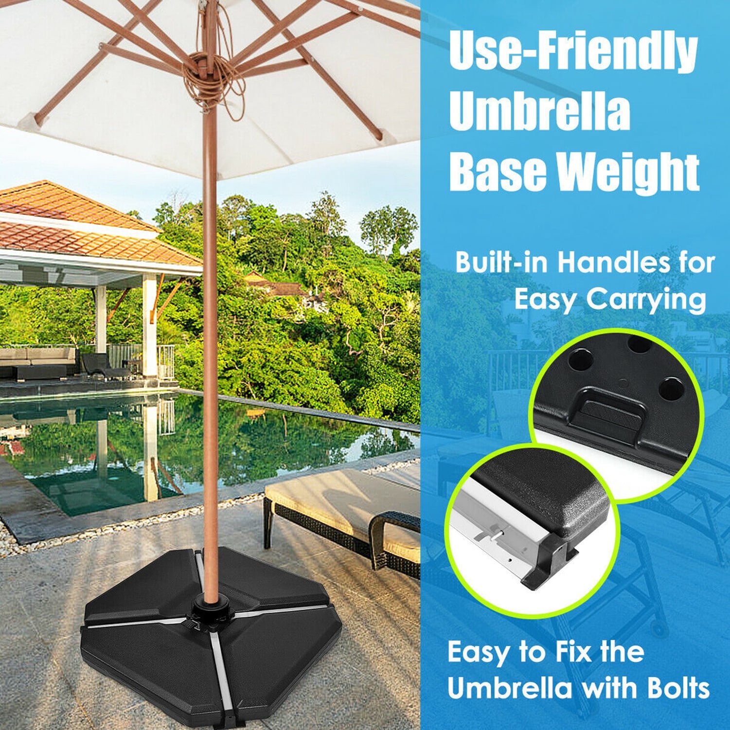 WELLFOR DOJN70656 Umbrella-Bases - View #8