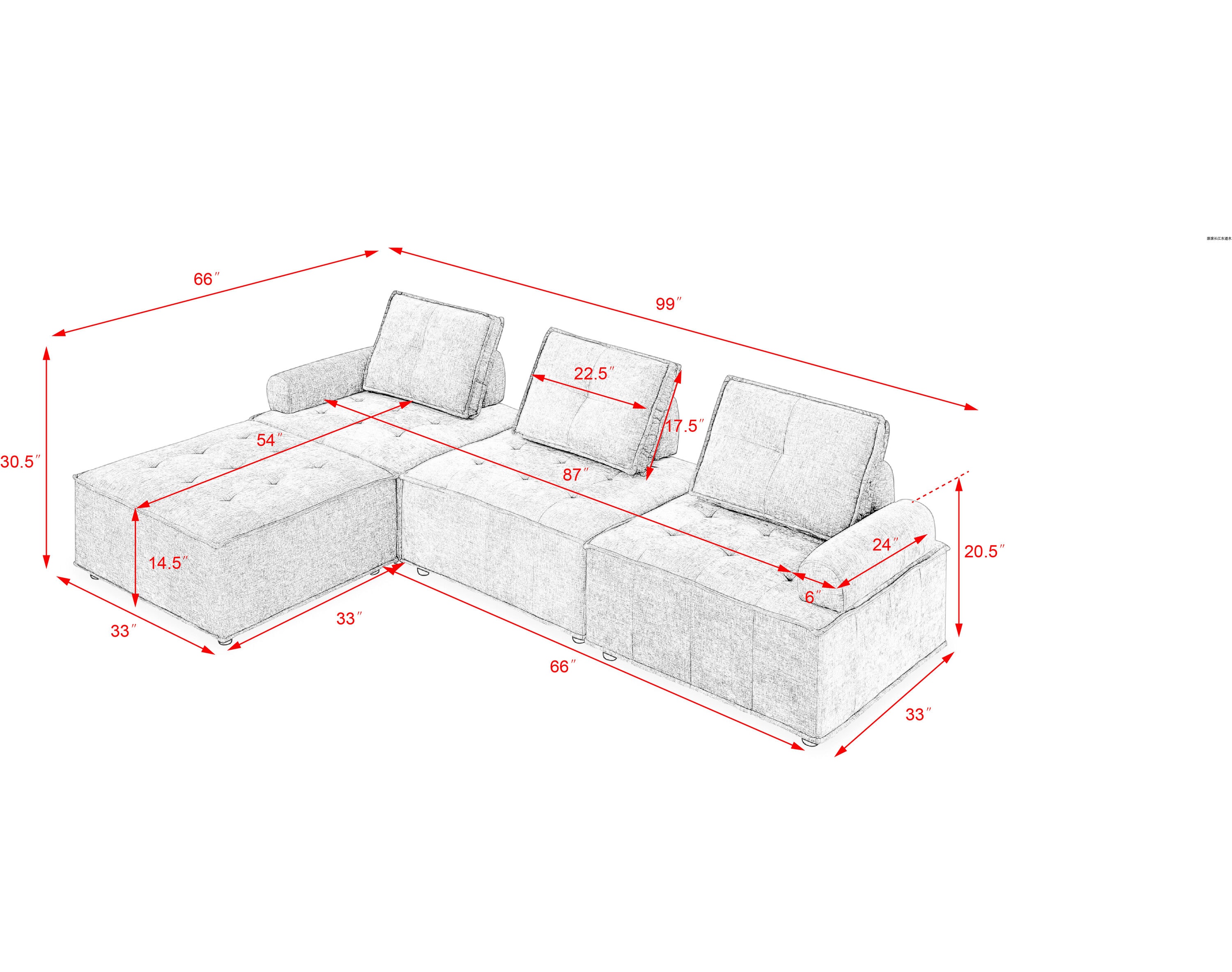 LIVIZA GGJD017RED Sofas-Loveseats - View #7