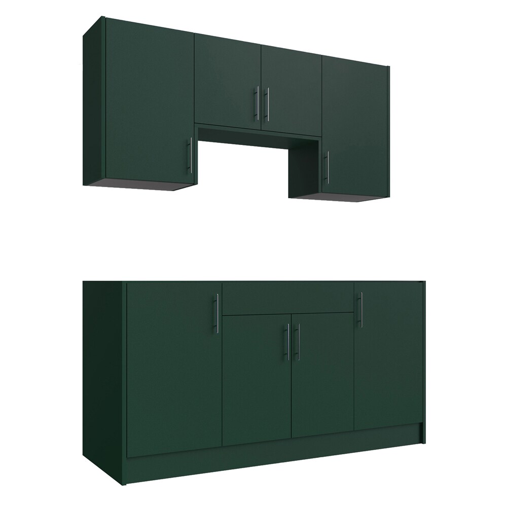WeatherStrong WSE66WMK-MEG Miami 6 -Piece 67.25-in W x 25-in D x 84-in H Modular Outdoor Kitchen Set