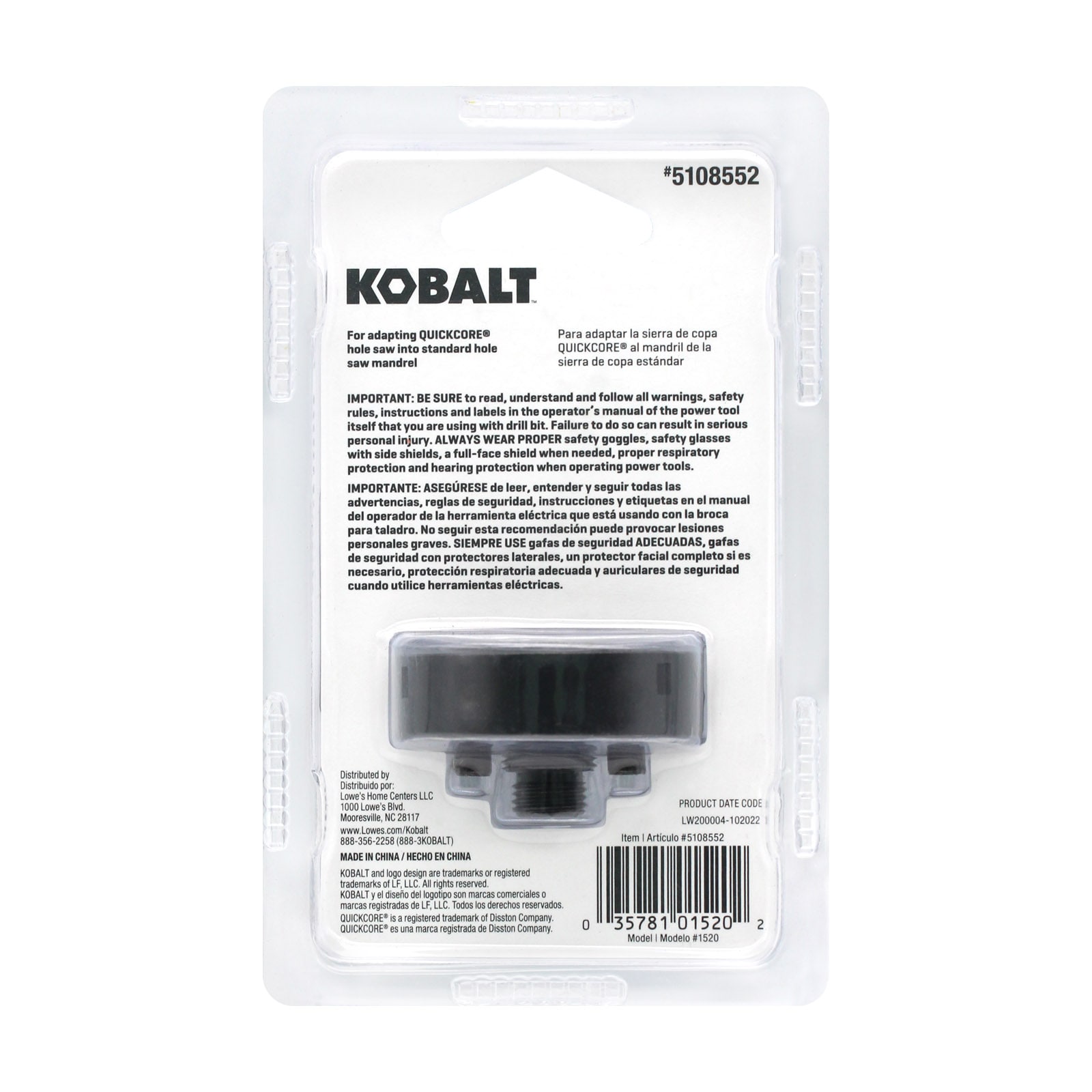 Kobalt 1520 Hole-Saw-Arbors - View #3