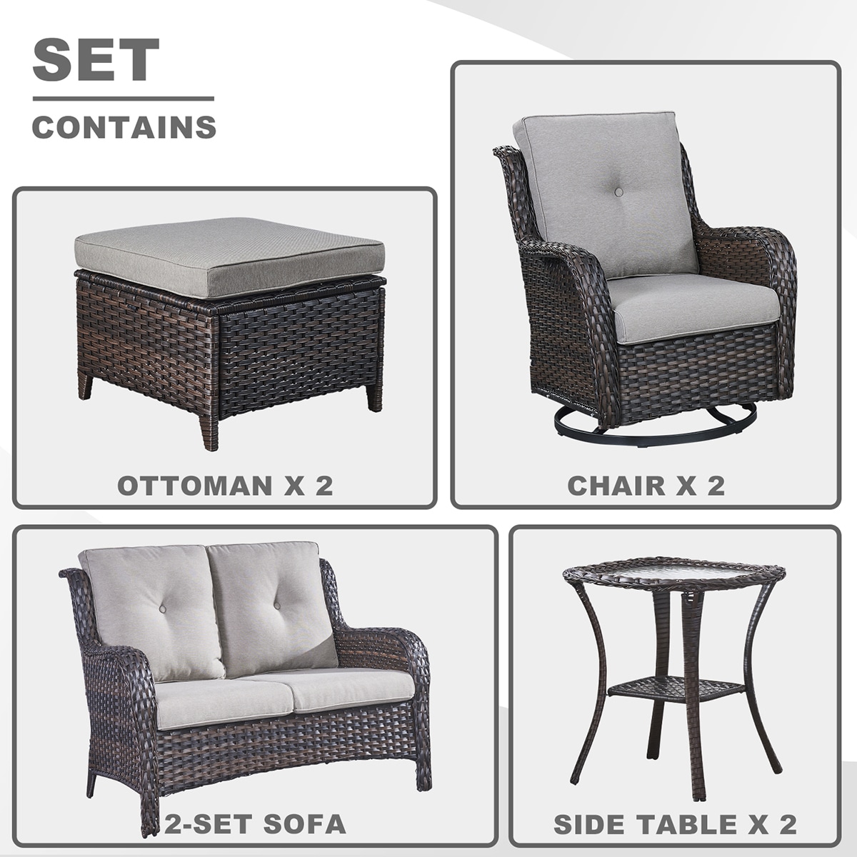 Rilyson FS038025X2023014-3 Patio-Conversation-Sets - View #5