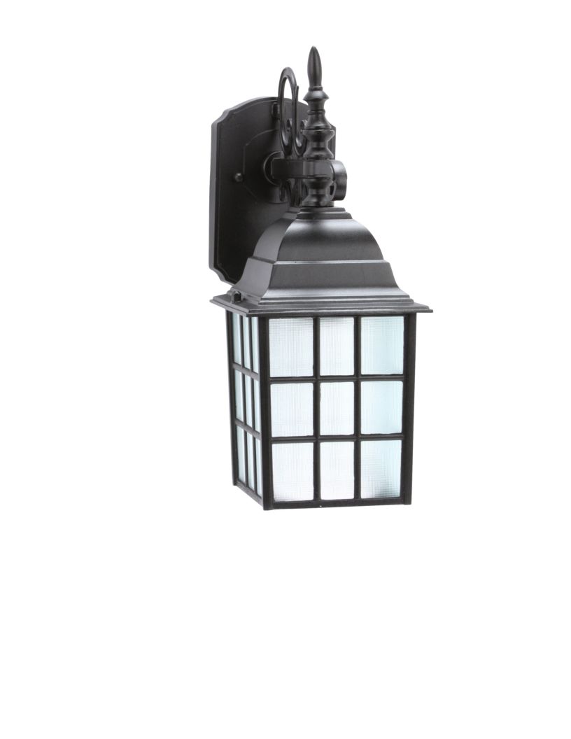 Portfolio 14.37-in H Sand Black Outdoor Traditional Lantern Wall Light NEW!