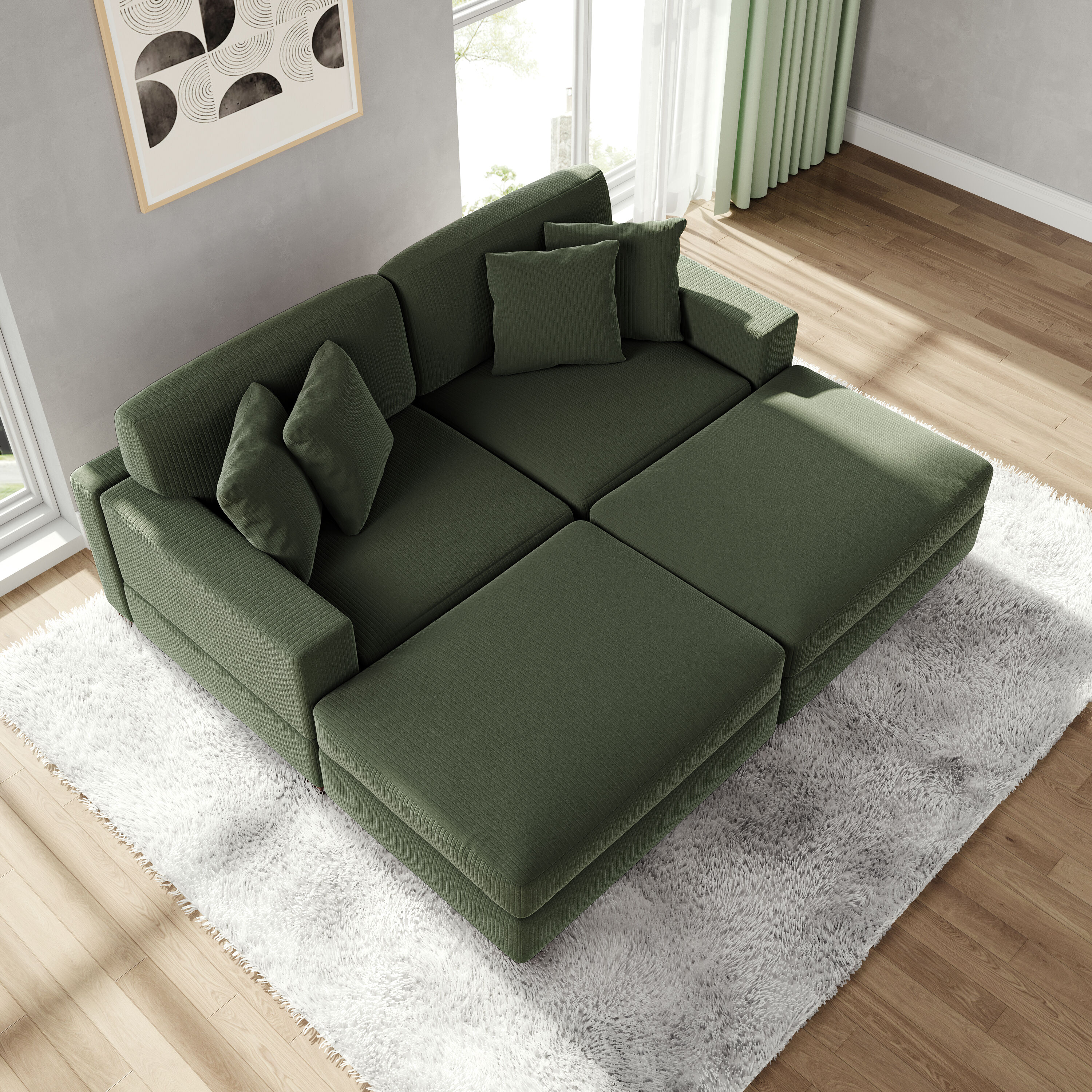 Dreamsidea CS7-GRN-L-R-OTX2 Sofas-Loveseats - View #3