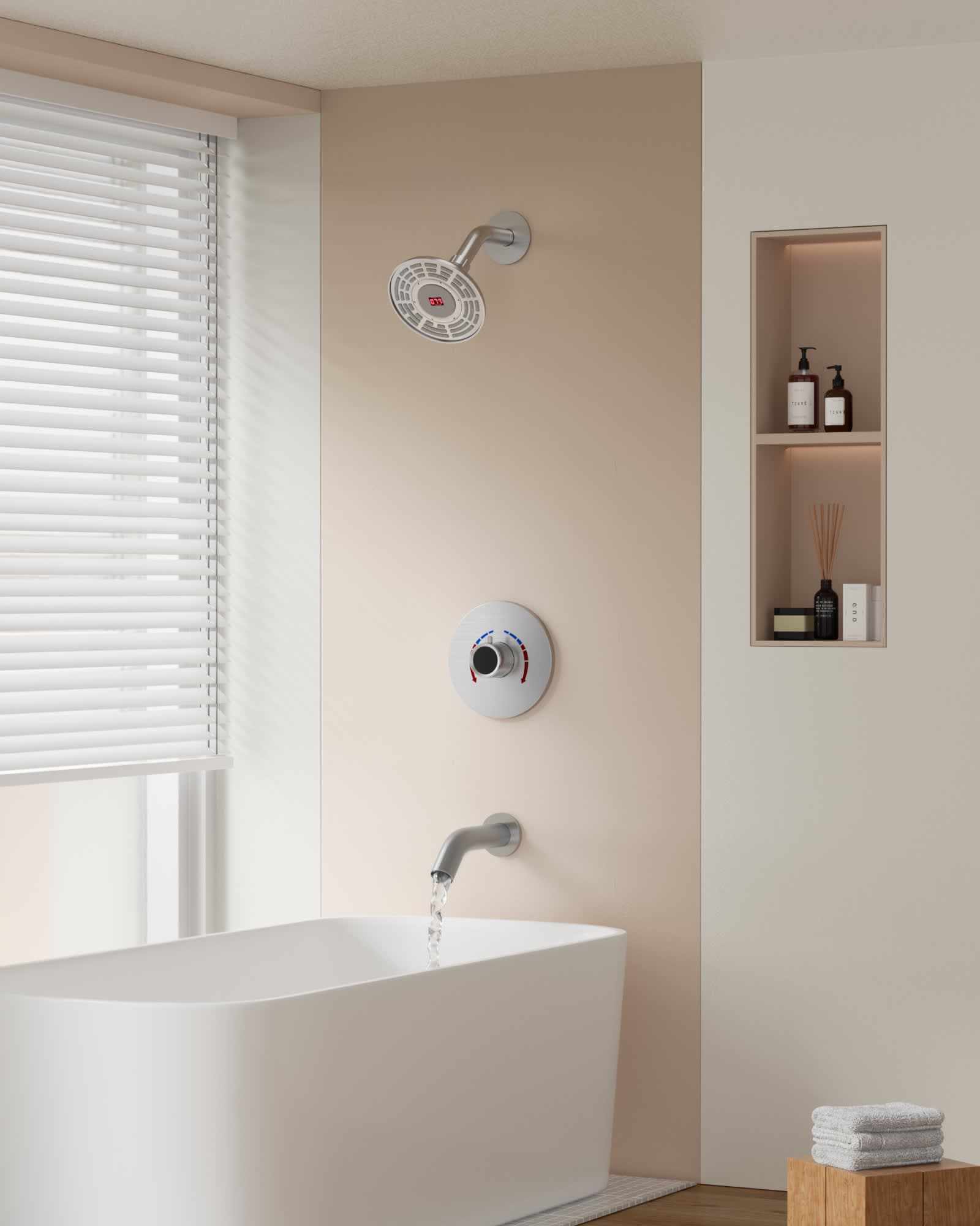 EVERSTEIN SFS-1018-NK5 Showerhead-Bar-Panels - View #13