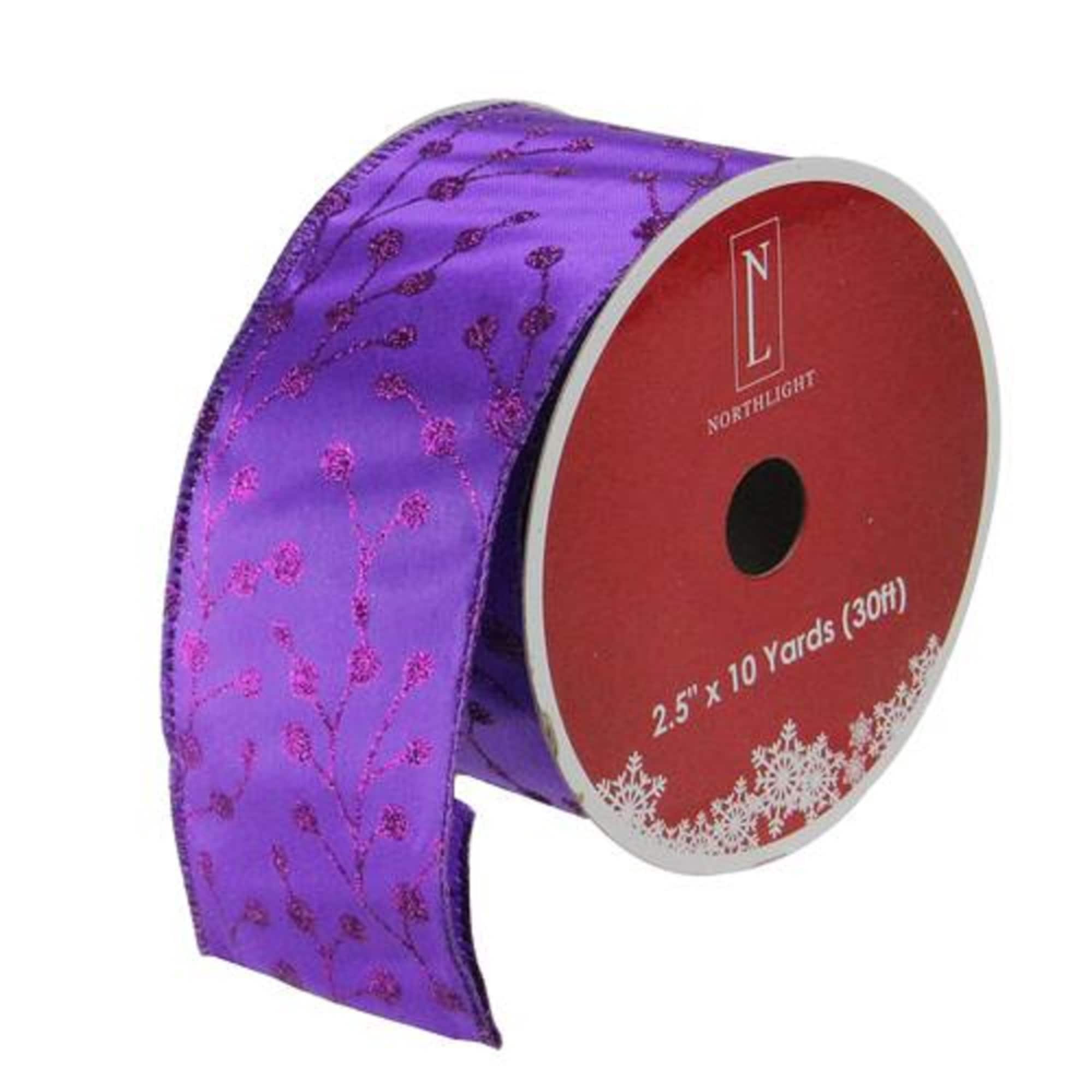 Northlight 32620103 30-ft L x 2.5-in W Purple Ribbon