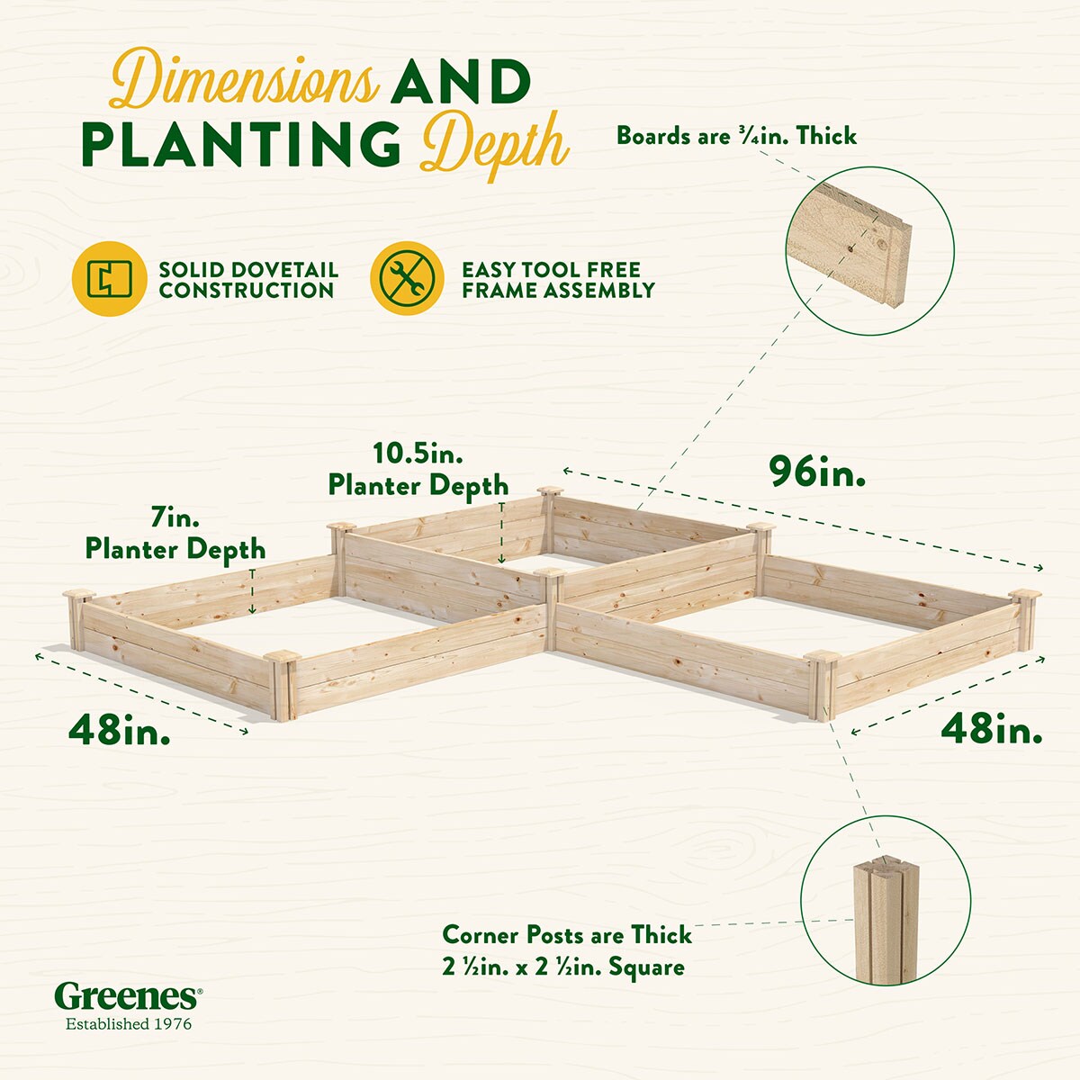 Greenes Fence RCP4T4S24B Raised-Garden-Beds - View #7