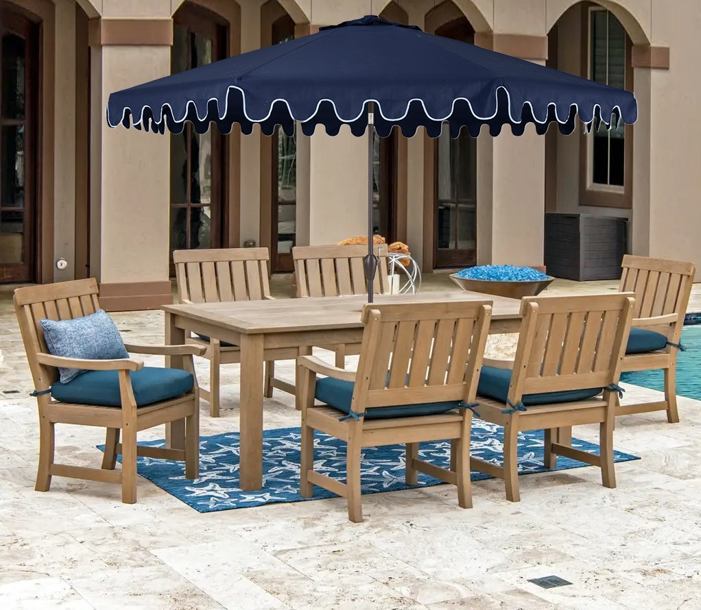 PolyTeak UMBL-11FT-NAVY Umbrellas-2 - View #3