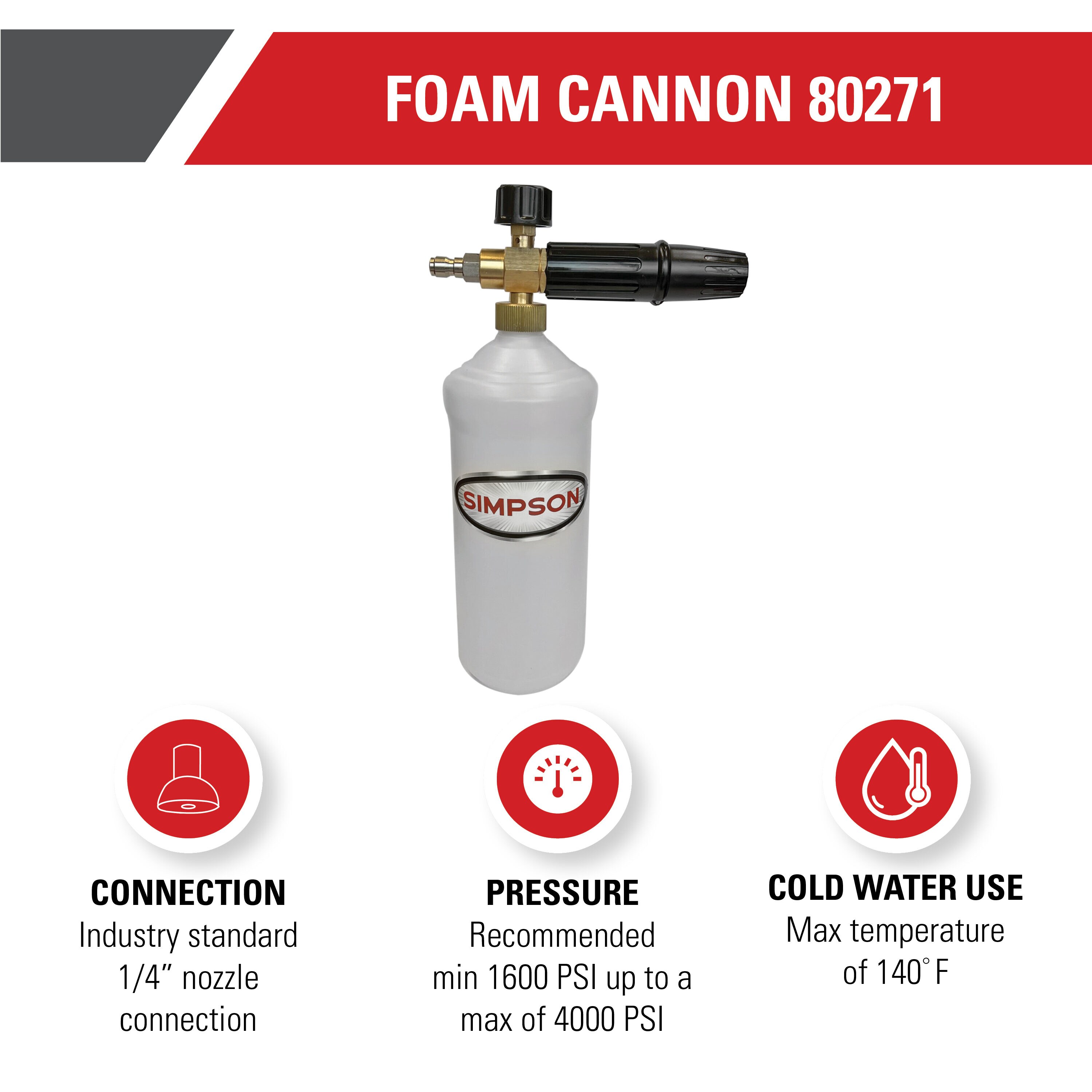 Foam Cannon With Tank - Shop Pressure Washer Parts