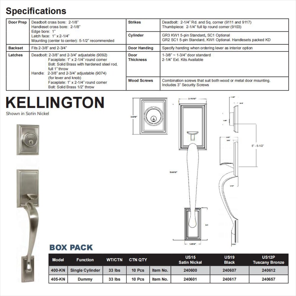 Delaney Hardware 240612 handlesets - View #2