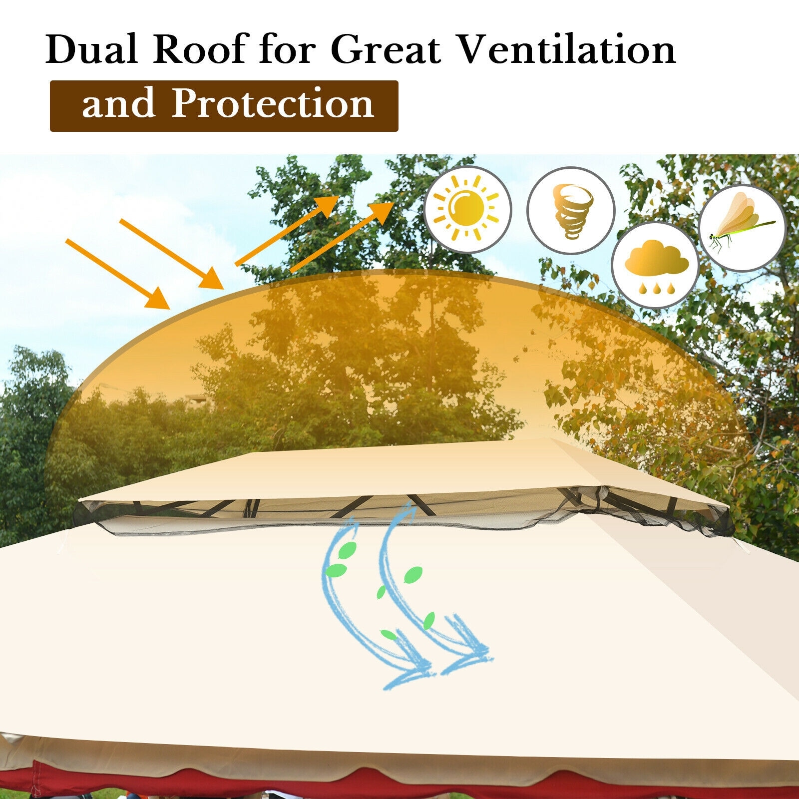Forclover HBV-OP674 Wood-Resin-Gazebos - View #4