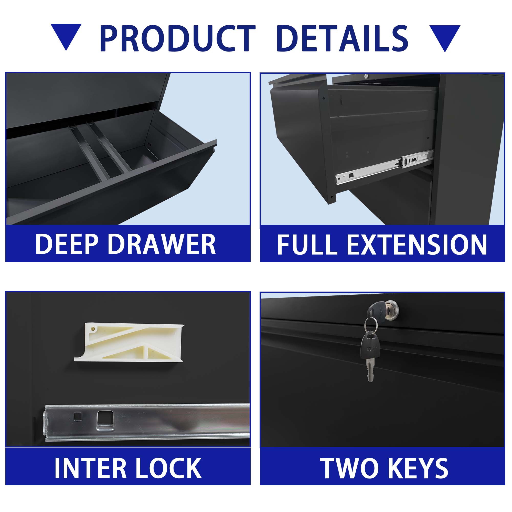 Kahomvis MAKE-QPO2-180 Storage-Cabinets - View #5