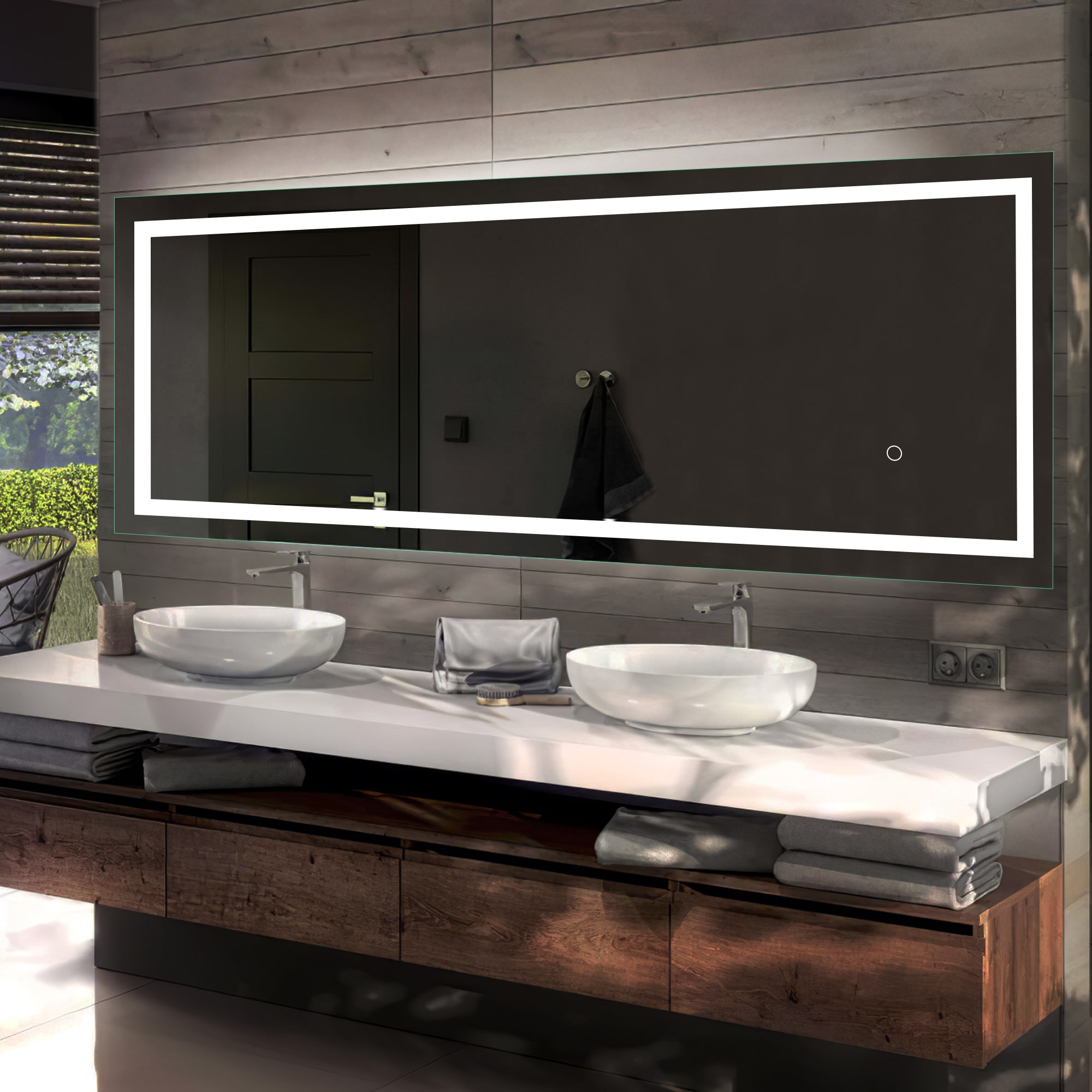 Dovelina LS-A-MR03002 Framed-Bath-Mirrors - View #5