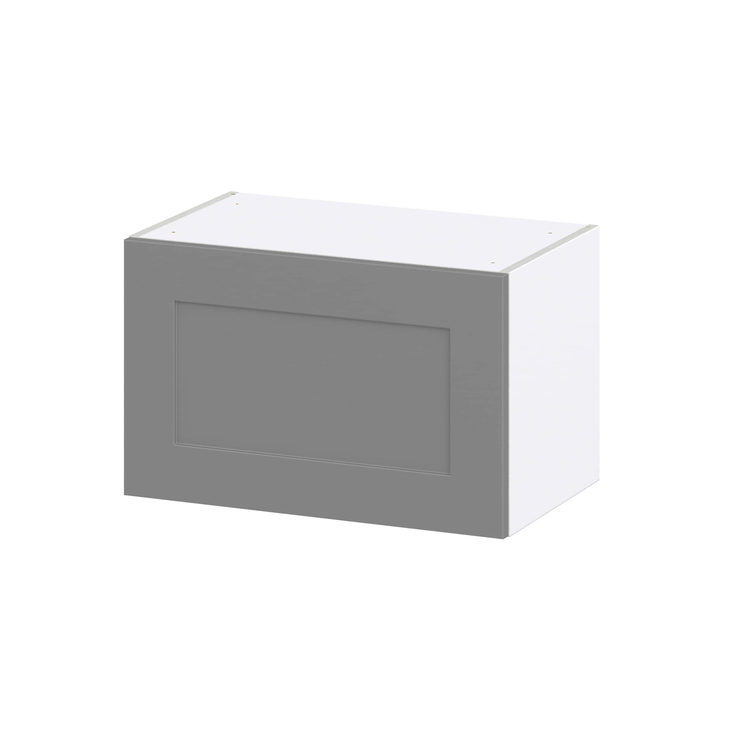 Hugo&Borg 24-in W x 15-in H x 14-in D Slate Gray Wall Fully Assembled Cabinet (Recessed Panel Shaker Door Style)