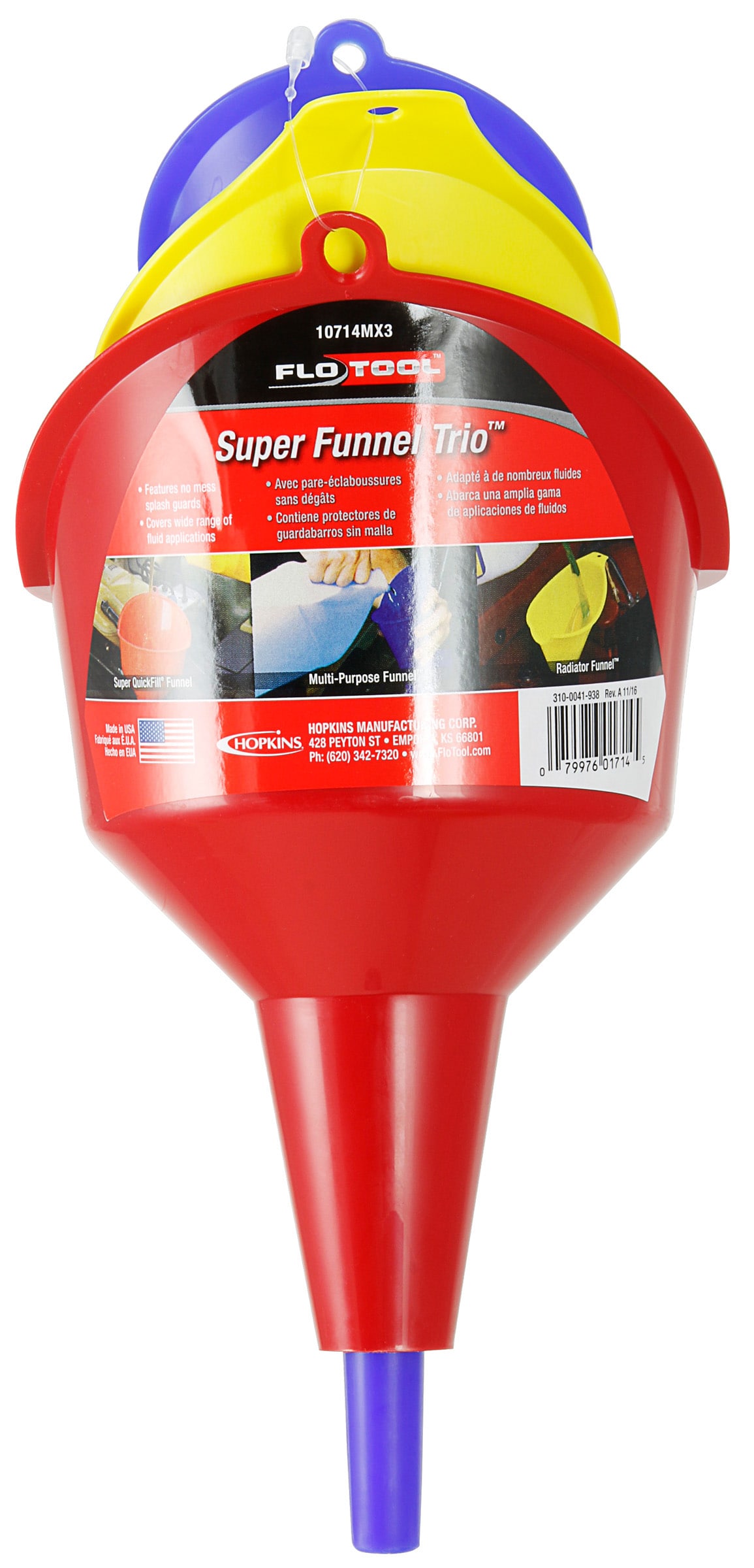 Oxo 3pc Funnel Set Red : Target