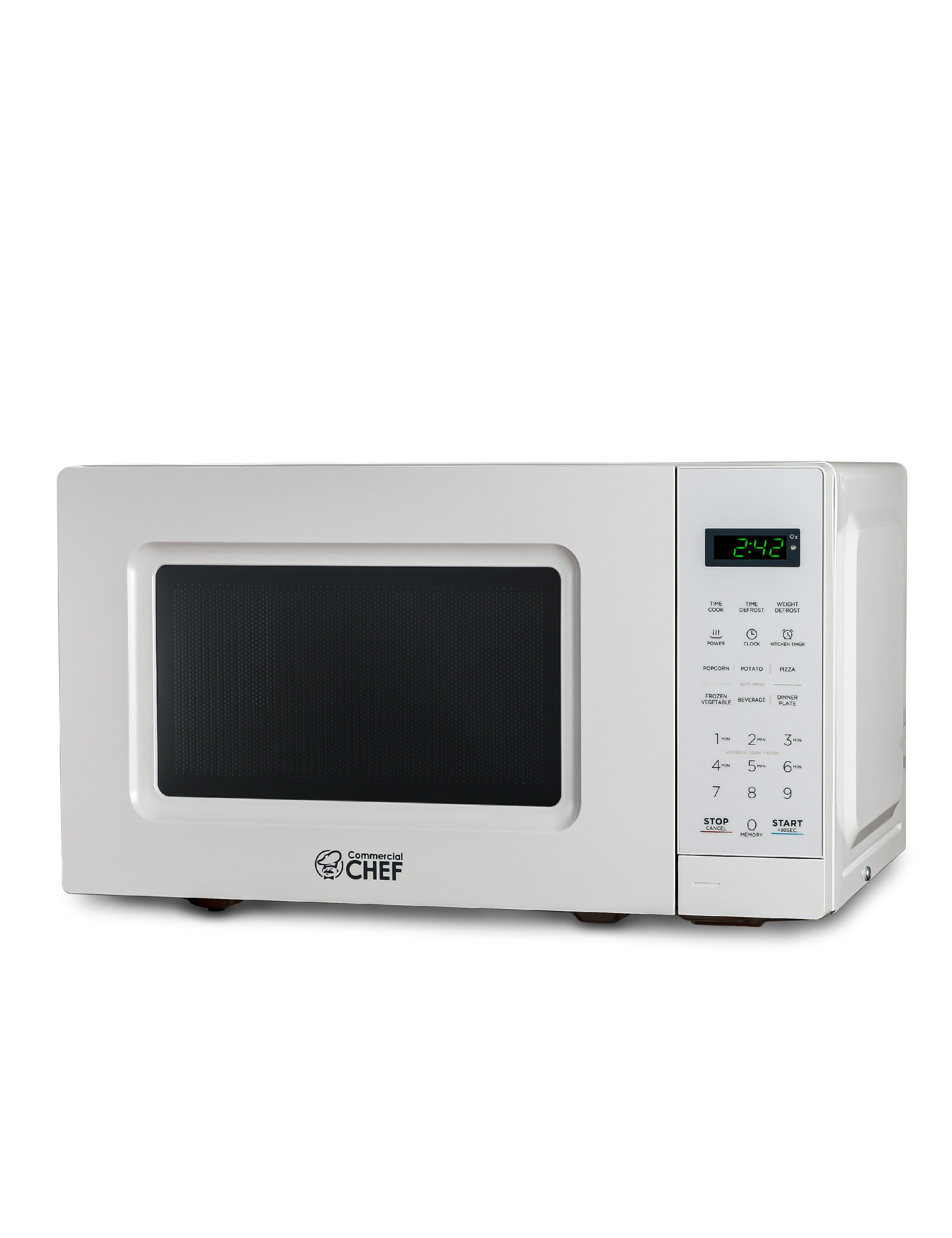 Countertop Microwave 700 Watts, 0.7 cu ft - Microwave Oven With LED  Lighting and Child Lock - Perfect for Apartments and Dorms - Easy Clean  Grey Interior, Retro Black