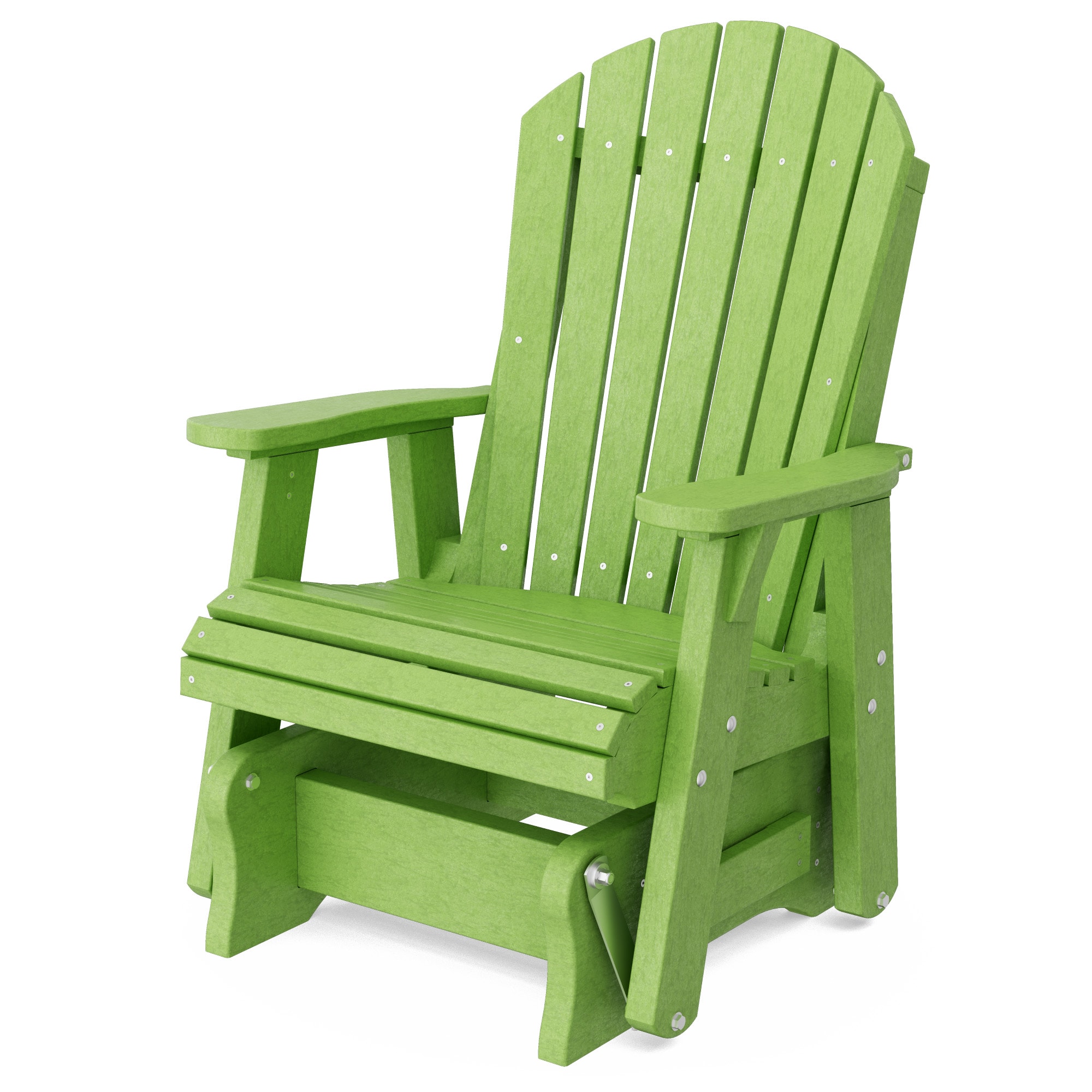 Wildridge LCC-106-TLG Heritage 1 -person Lime Green HDPE Outdoor Glider