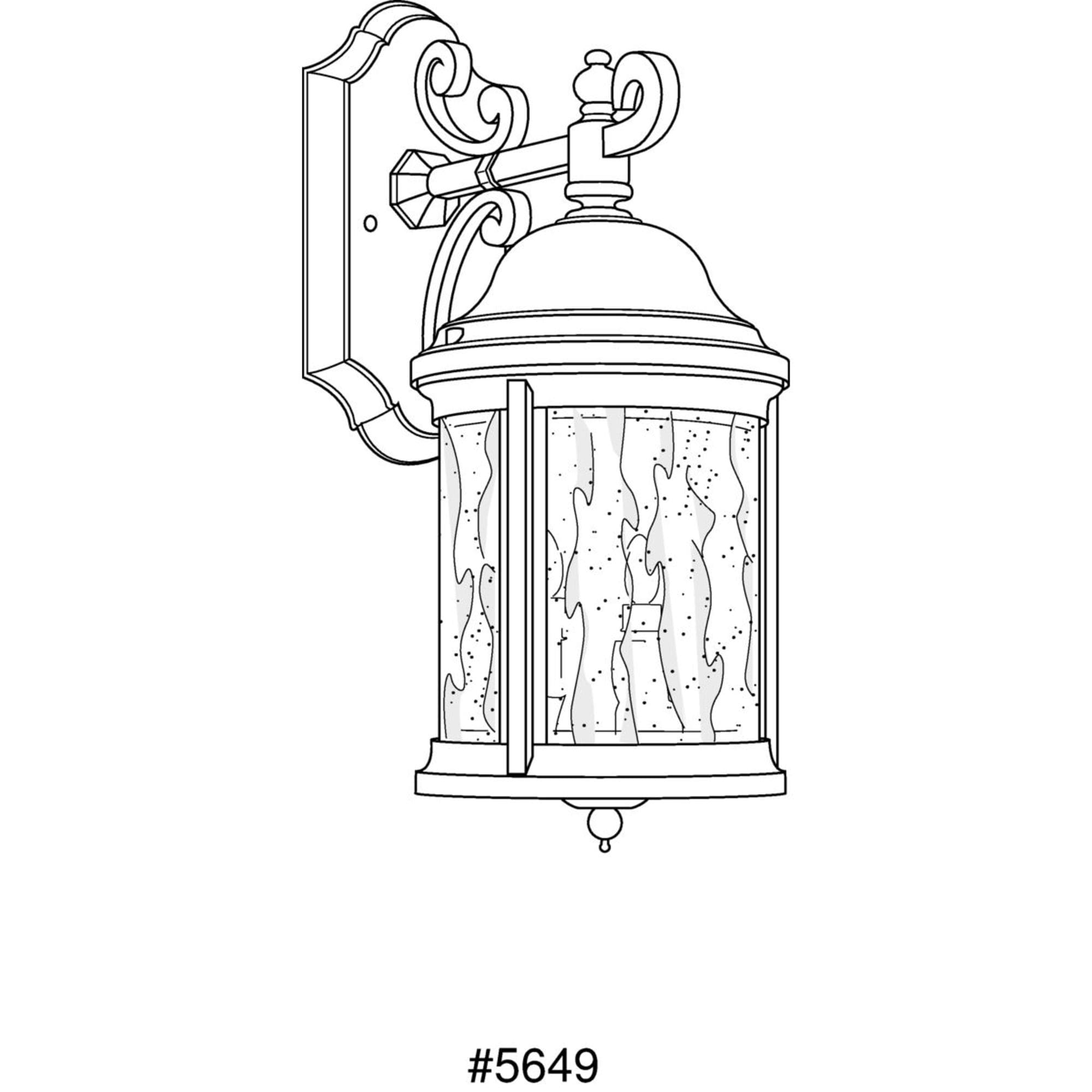 Ashmore Textured Black 2-Light Outdoor Wall Lantern