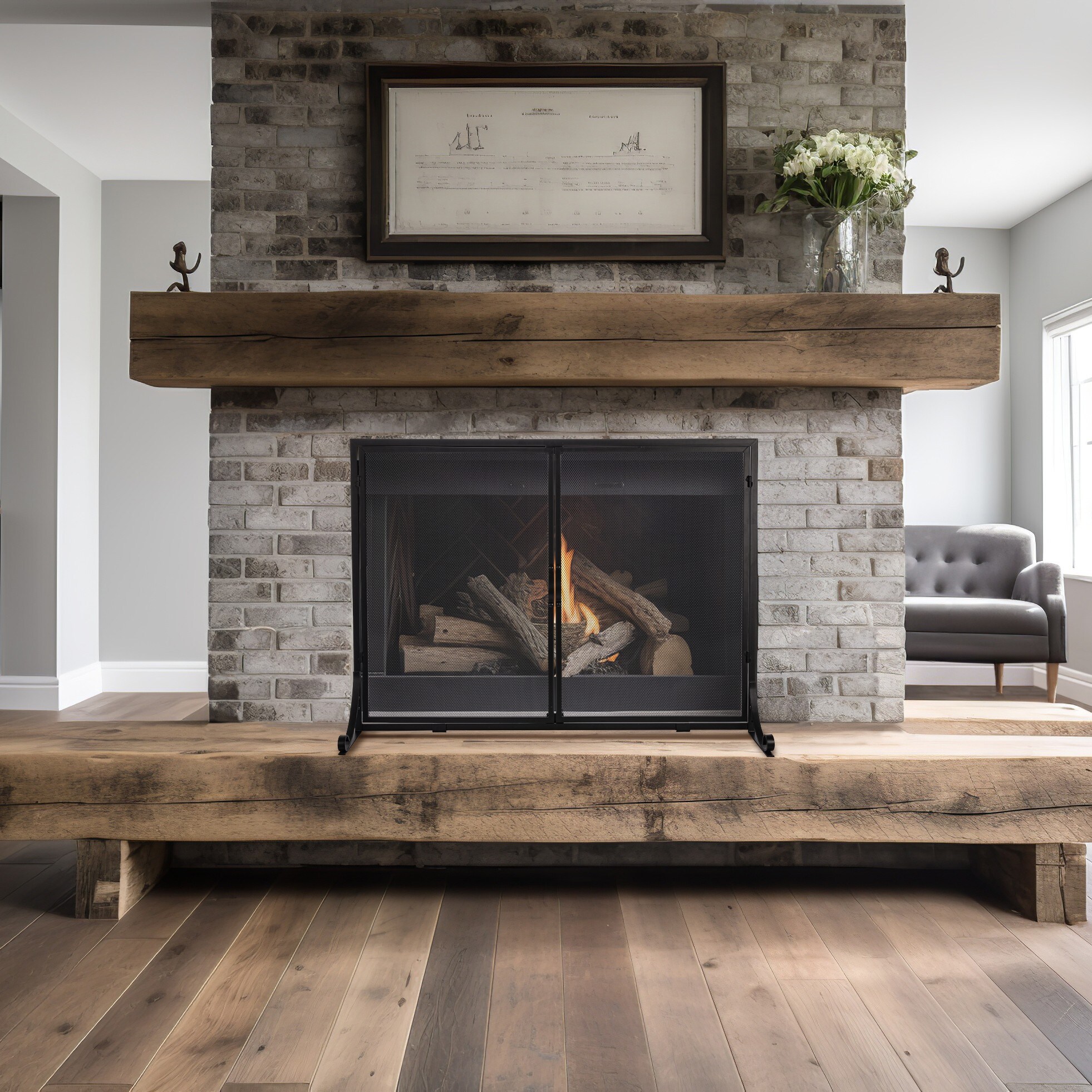 Sureway Home Products S2507BK Fireplace-Screens - View #5