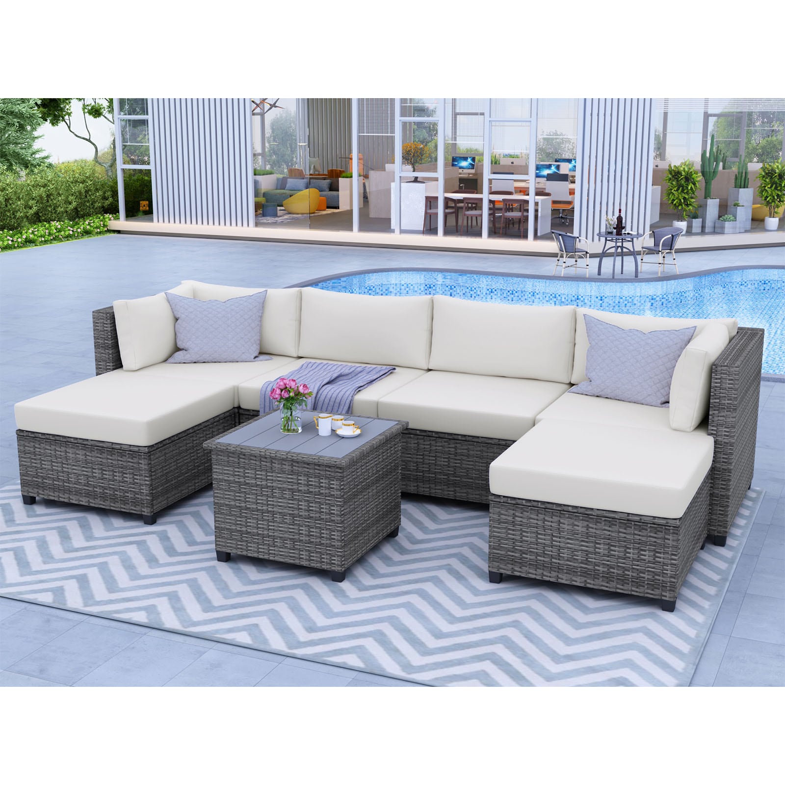 WELLFOR CAN-DR338W Patio-Conversation-Sets - View #4