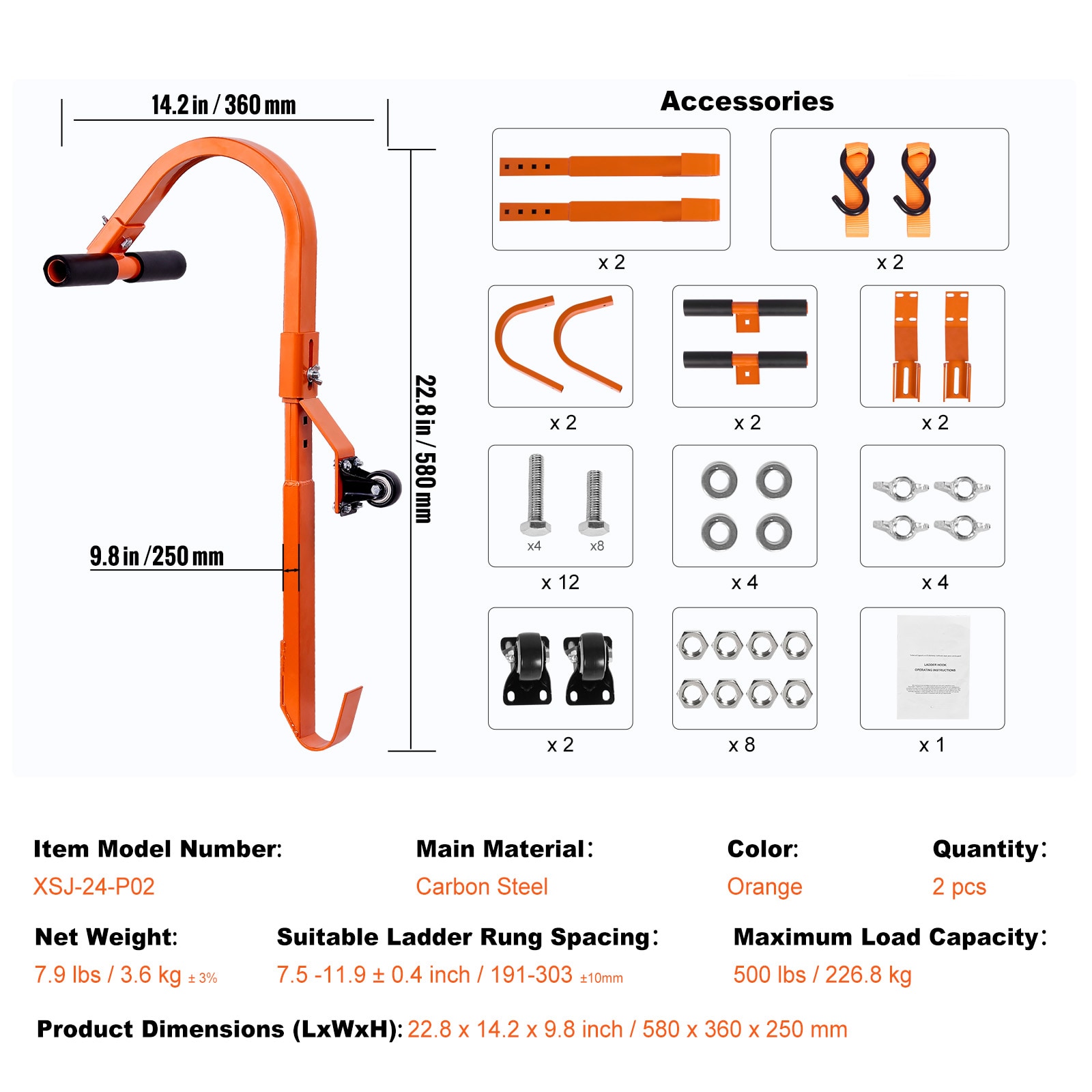 VEVOR SCTZGG2GFGDS05671V0 Garage-Storage-Hooks - View #7
