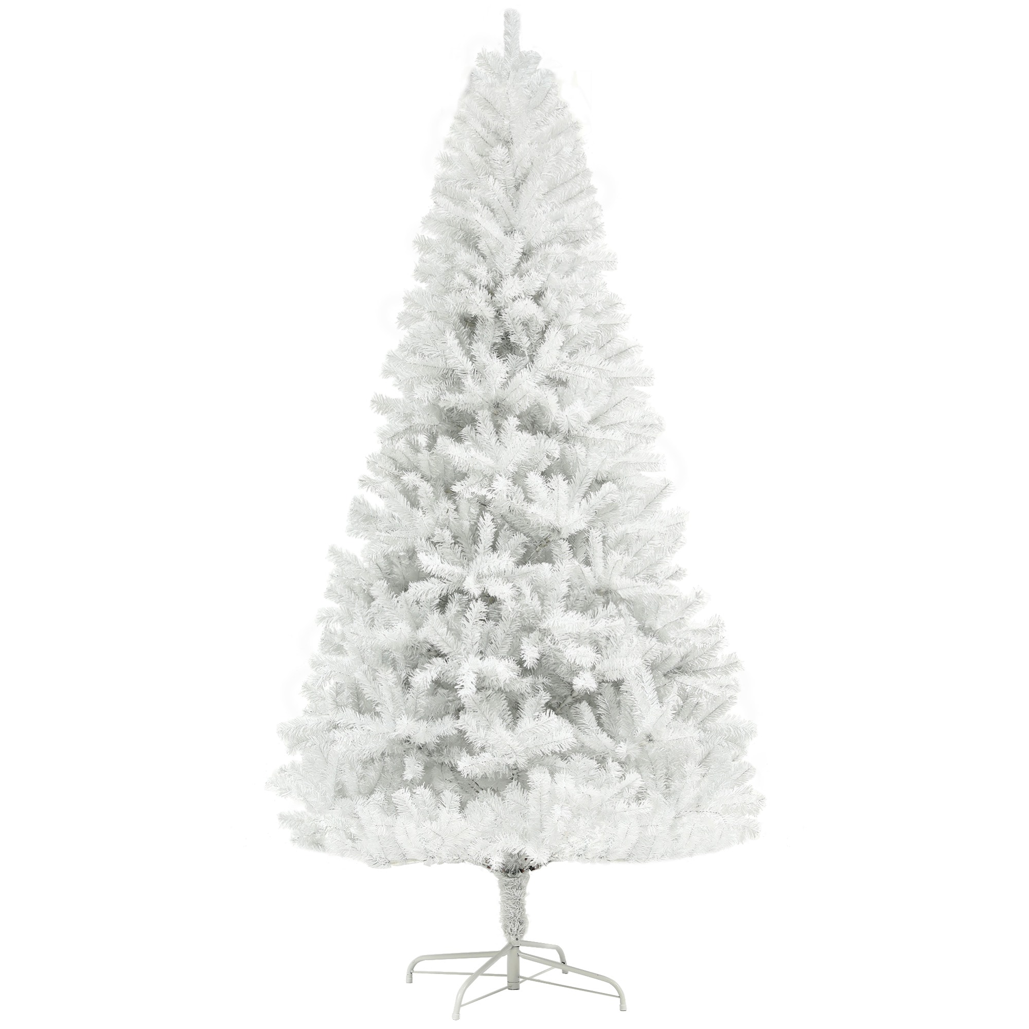 LUXEYARD 6 Ft Tall Artificial Christmas Tree 6 Ft White