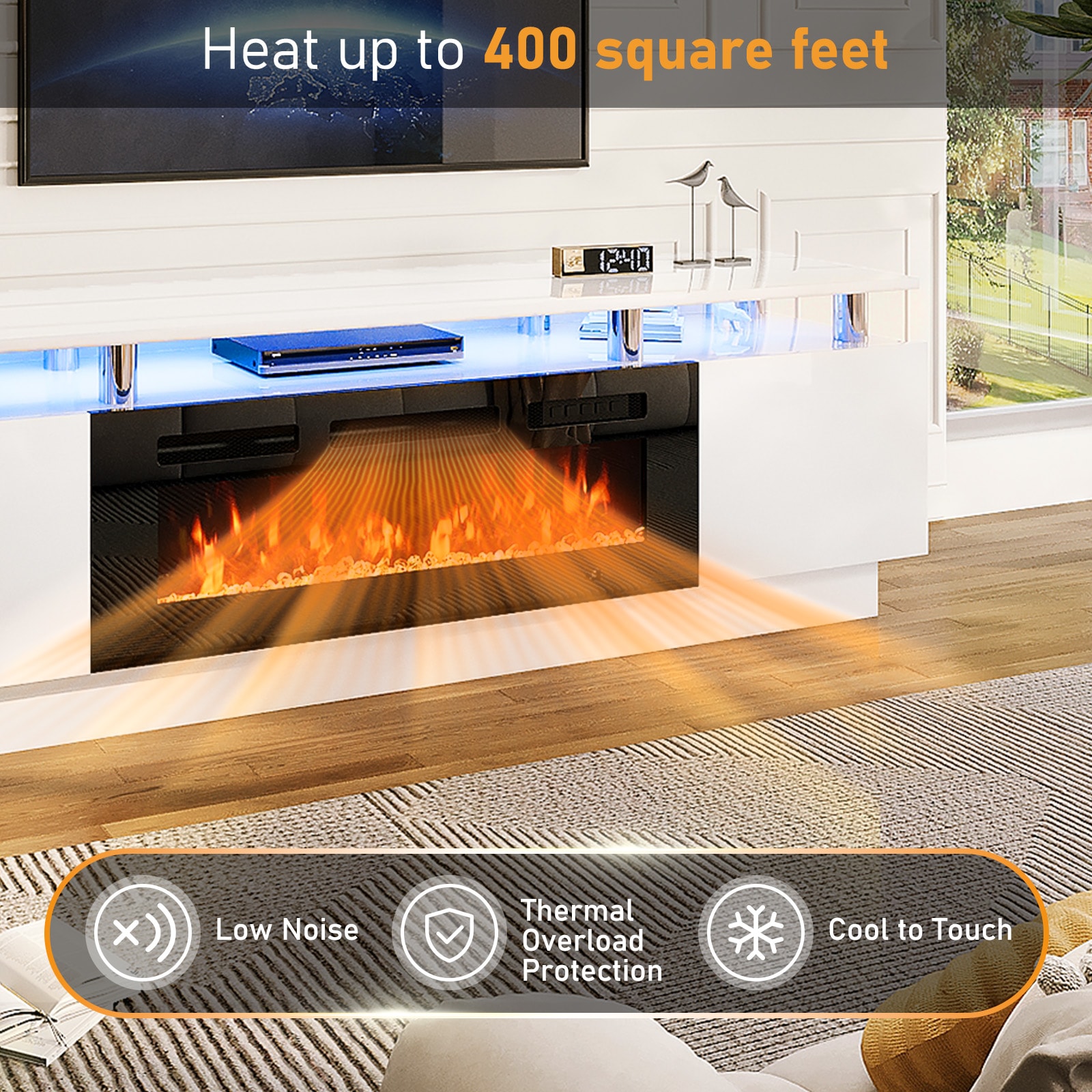 Bapipro TE29A14BW Electric-Fireplaces - View #7