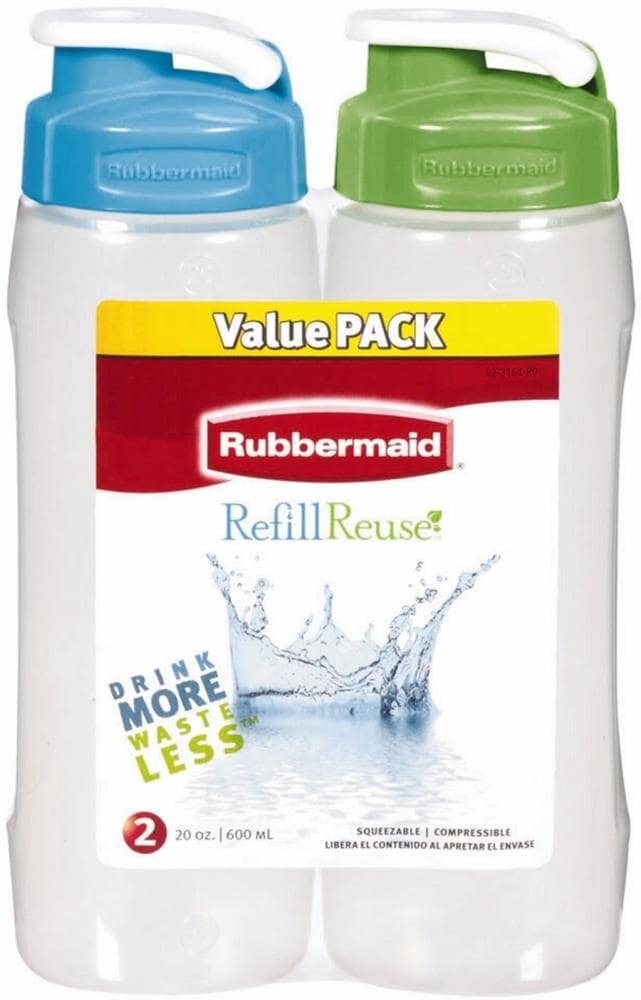 Rubbermaid Refill Reuse 20 oz Jumbo Size CHUG Bottle Carry Ring