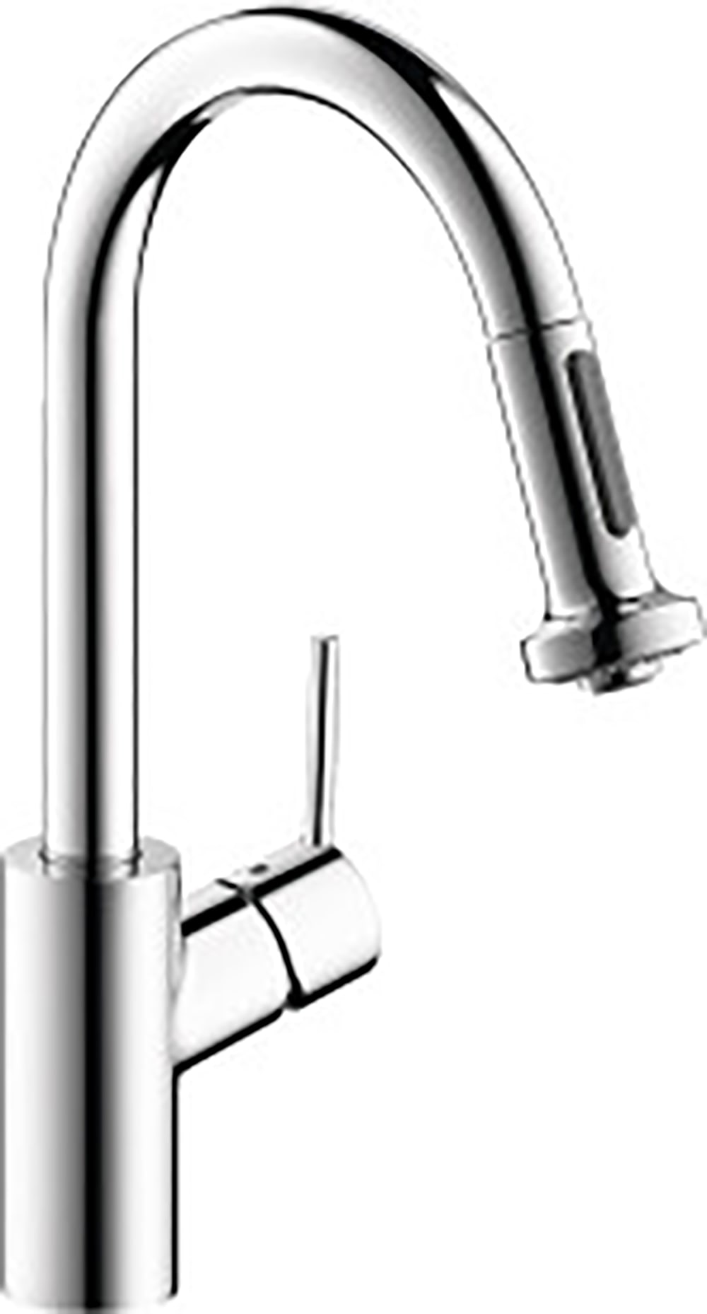 Hansgrohe Hg Kitchen Chrome Single Handle Kitchen Faucet With Sprayer In The Kitchen Faucets 2447