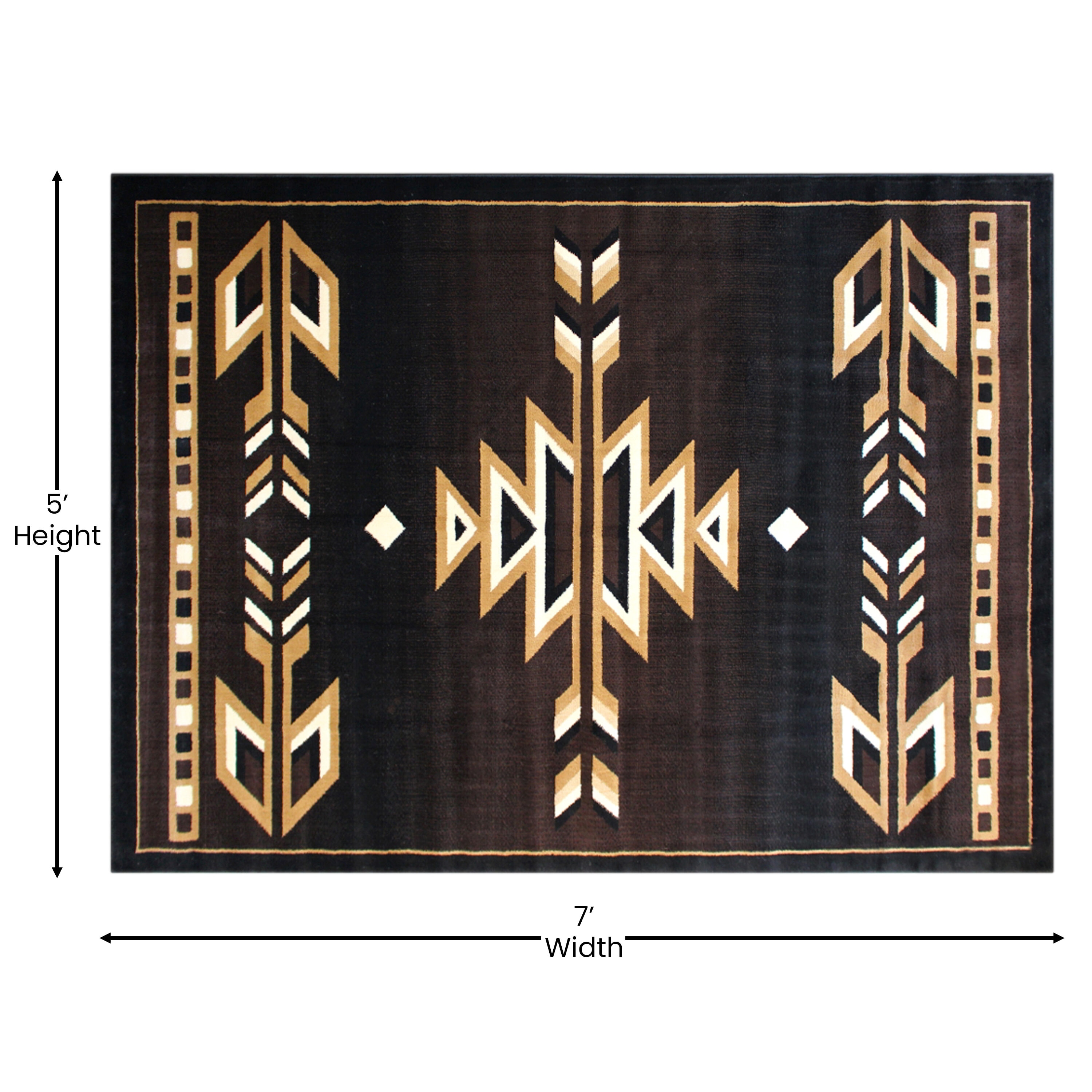 Custom Size Runner Lea Southwestern Red Choose Your Width x Choose Your  Length Hallway Runner Rug