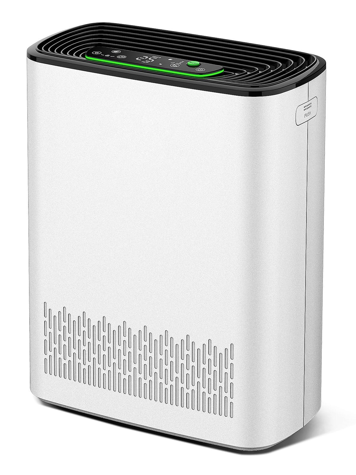 Misopily Air Purifier for Home Large Room Covers 2325 Sq Ft HEPA Filter Washable Pre Filter Air Quality Monitor Turbo Sleep Auto Mode for Smoke #L05MS10001