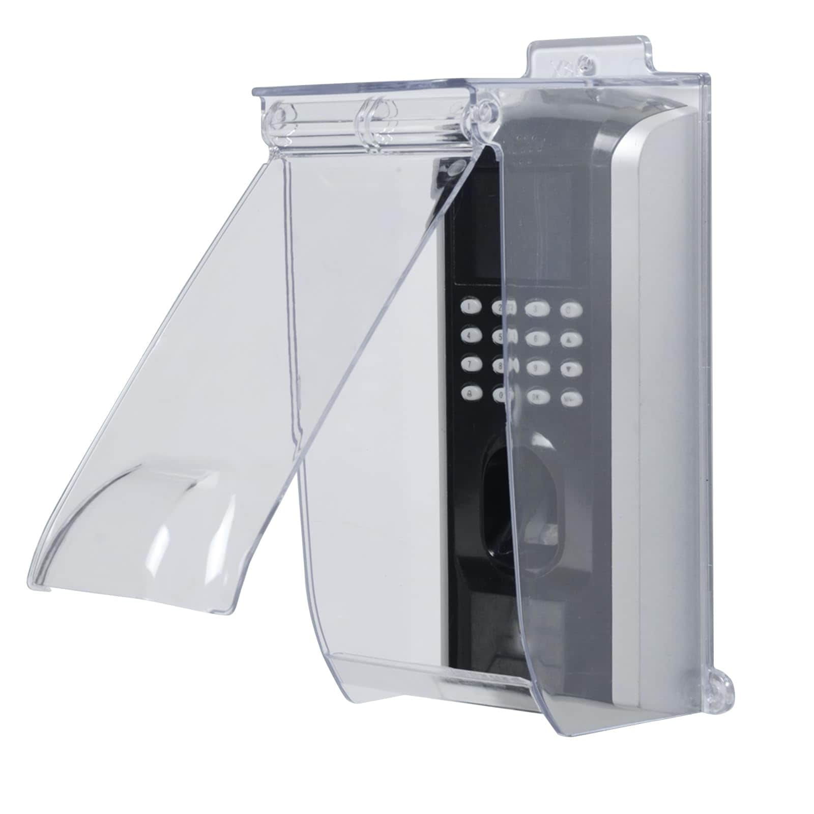 AOIZGMY  Clear Gate Outdoor Keypad Cover Flip Access Control Rain Cover Doorbell rain cover Compatible for most Doorbell Lock Keypad Attendance