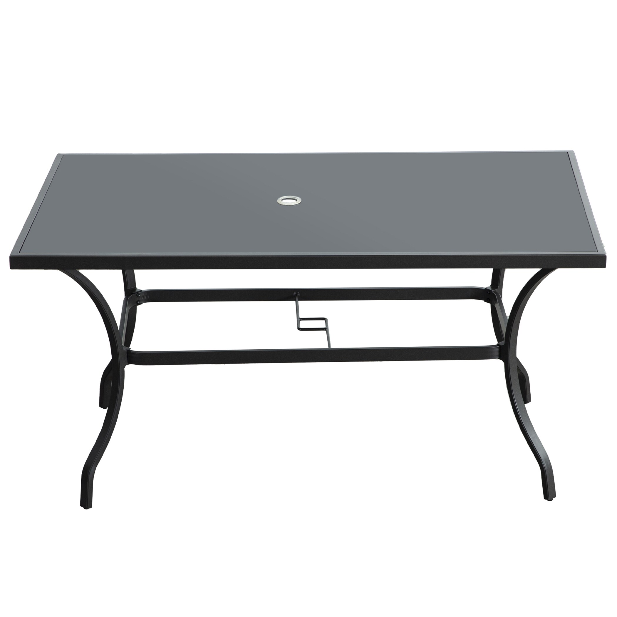 Unity UFPT04 Rectangle Outdoor Bistro 12-in W x 36.42-in L with Umbrella Hole
