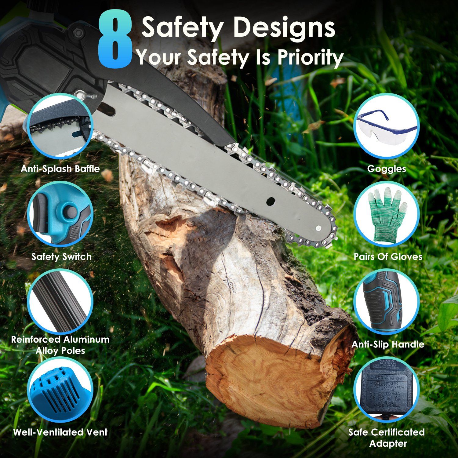 JUSHUA MT2-XUBMWW Cordless-Pole-Saw - View #6
