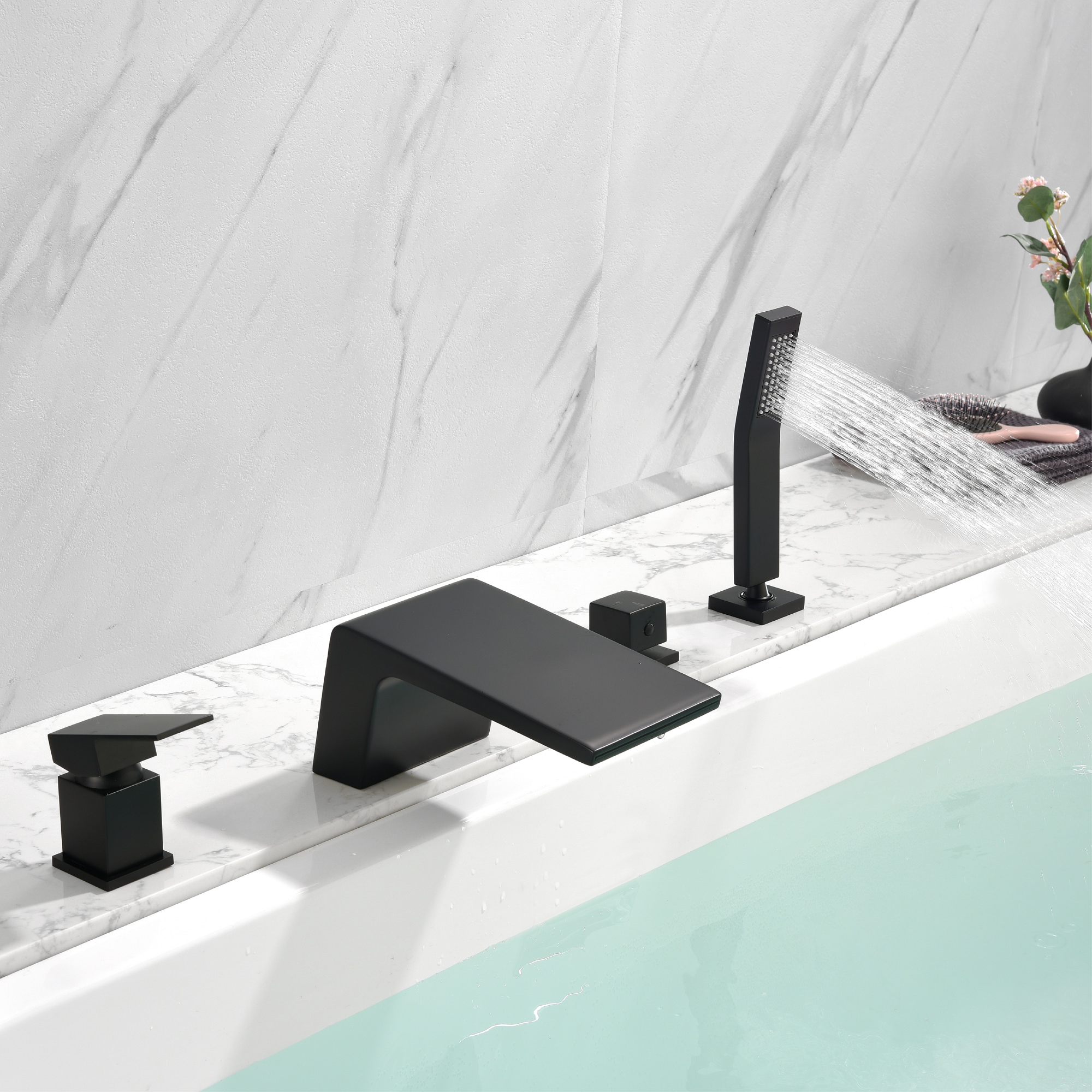 WELLFOR WA9013BG Roman-Tub-Faucets - View #5