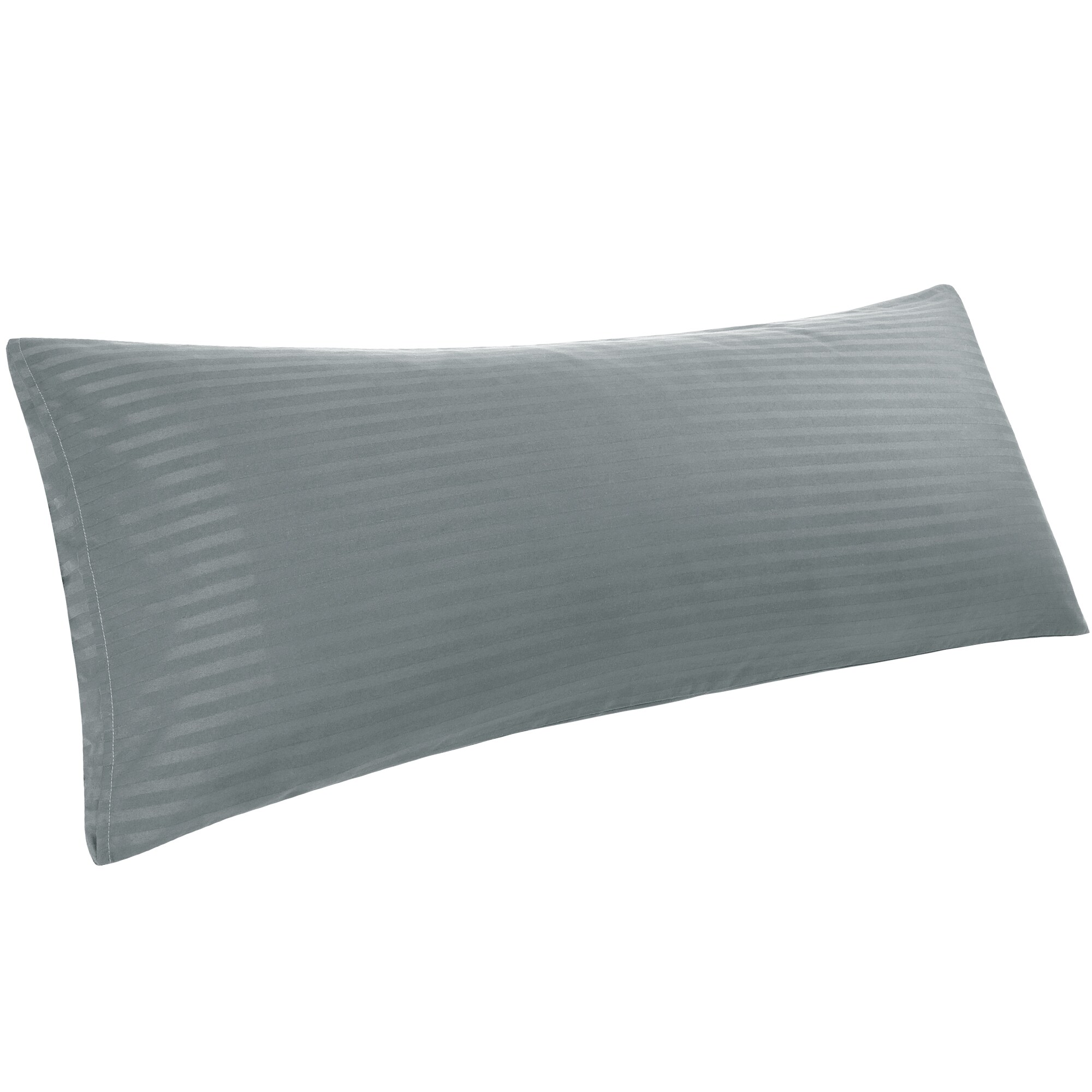 Unique Bargains S25111402UX3356 Microfiber Body Pillowcases Striped Pillowcase Breathable and Soft Farmhouse Bed Pillow Covers Durable Pillowcases with Envelope Closure 20 Inch x 48 Inch Dark Gray