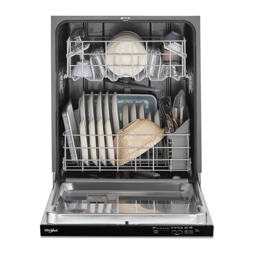 Whirlpool Top Control 24-in Built-In Dishwasher (Fingerprint Resistant Stainless Steel), 55-dBA