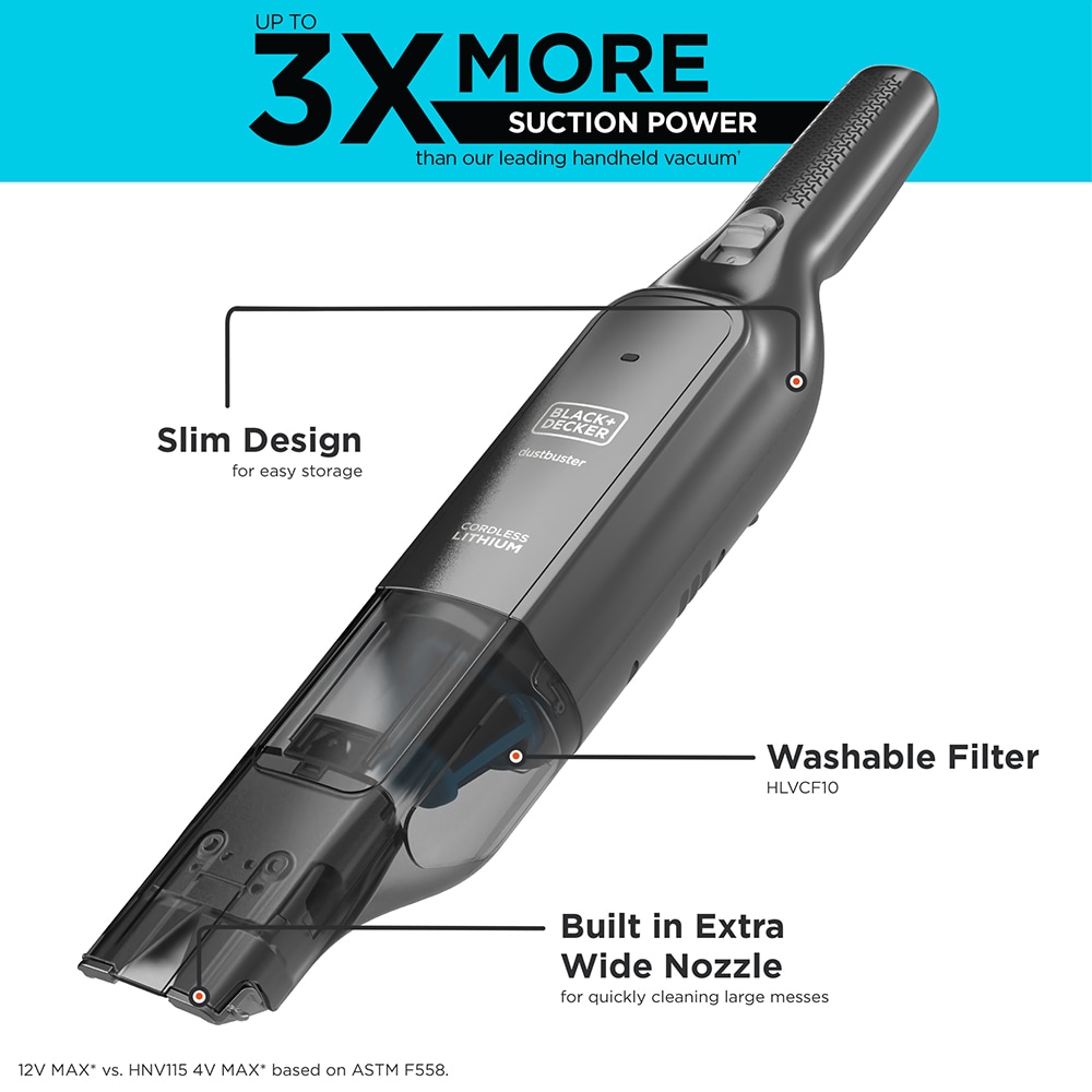 Buy Black+Decker Dustbuster AdvancedClean Series HLVC315B01 Cordless  Handheld Vacuum, 12 V Battery