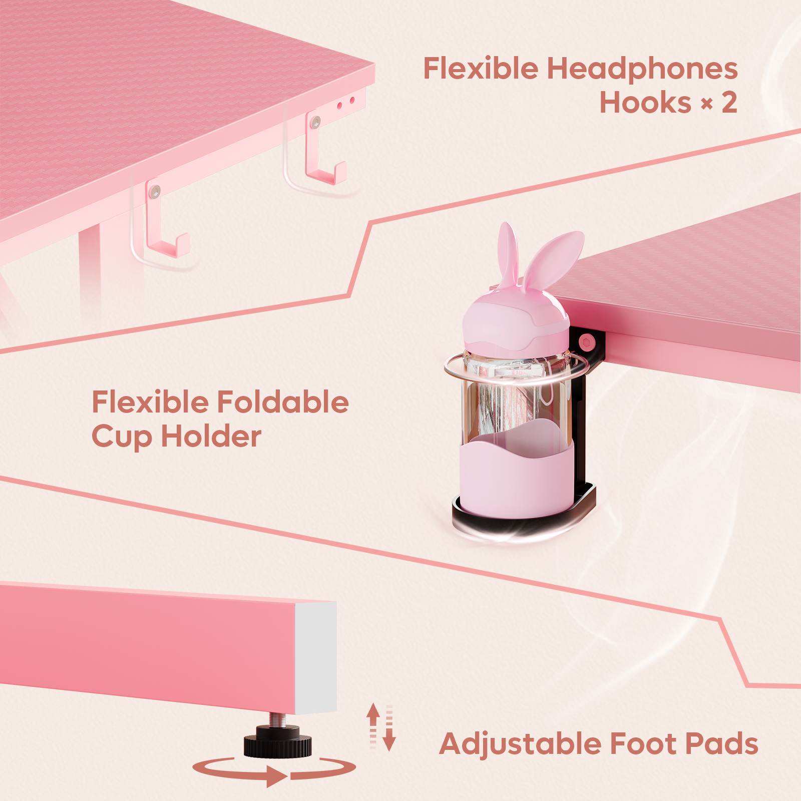 Bestier LOW-H103913SUS-PDCF desks - View #8