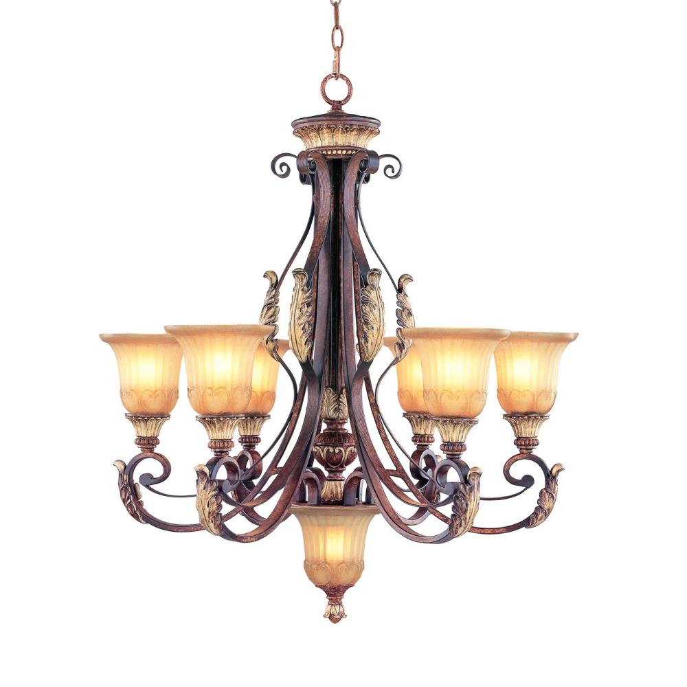 Livex Lighting Villa Verona 7-Light Verona Bronze Traditional Dry rated  Chandelier in the Chandeliers department at