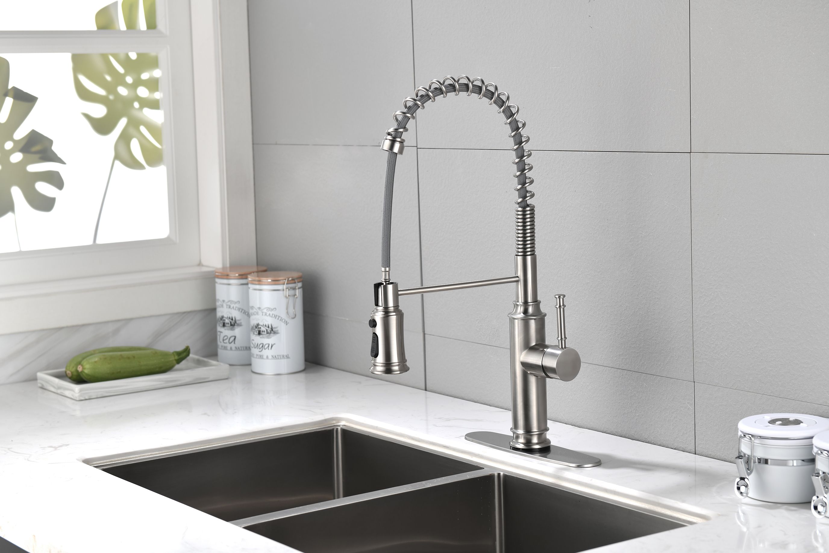 JUSHUA Touch Kitchen Faucet with Pull Down Sprayer