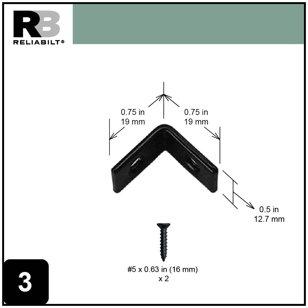 RELIABILT 23299PKBLG Mending-Plates-Brackets-Braces - View #4