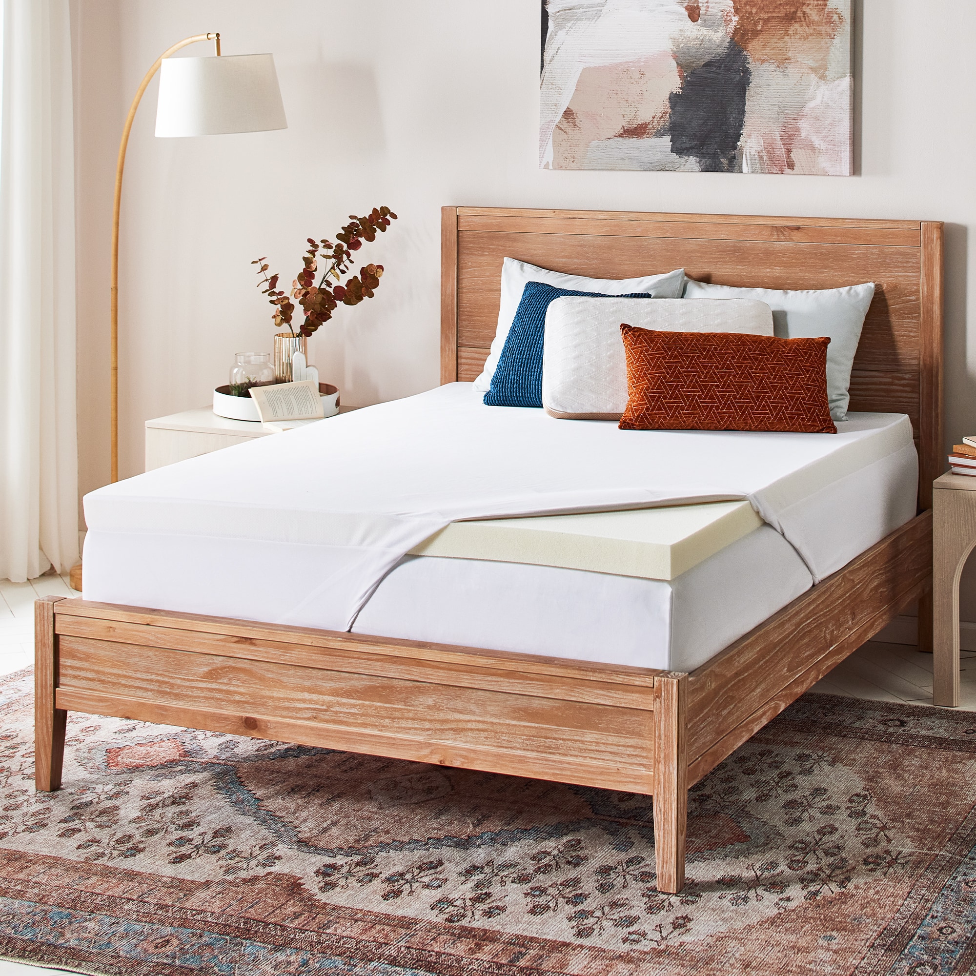 Serta 3301522 Align Revive 3-in D Memory foam Twin Hypoallergenic Mattress topper