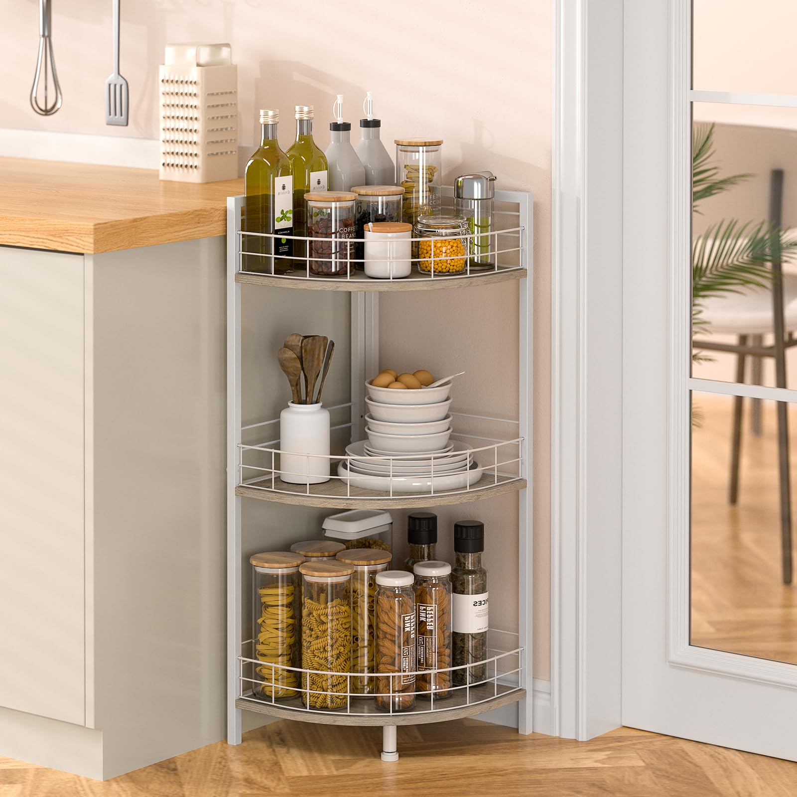 Yichuhaoxi Bathroom Standing Shelf 3 Tier Free Standing Shelf Units ...