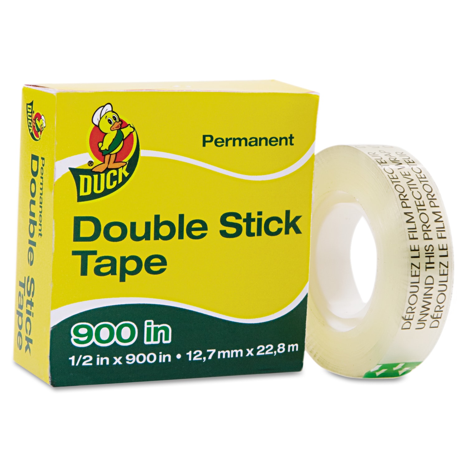 Duck Brand Double-Sided Duct Tape [Removable]: 1.41 in. x 24 ft. (Natural)