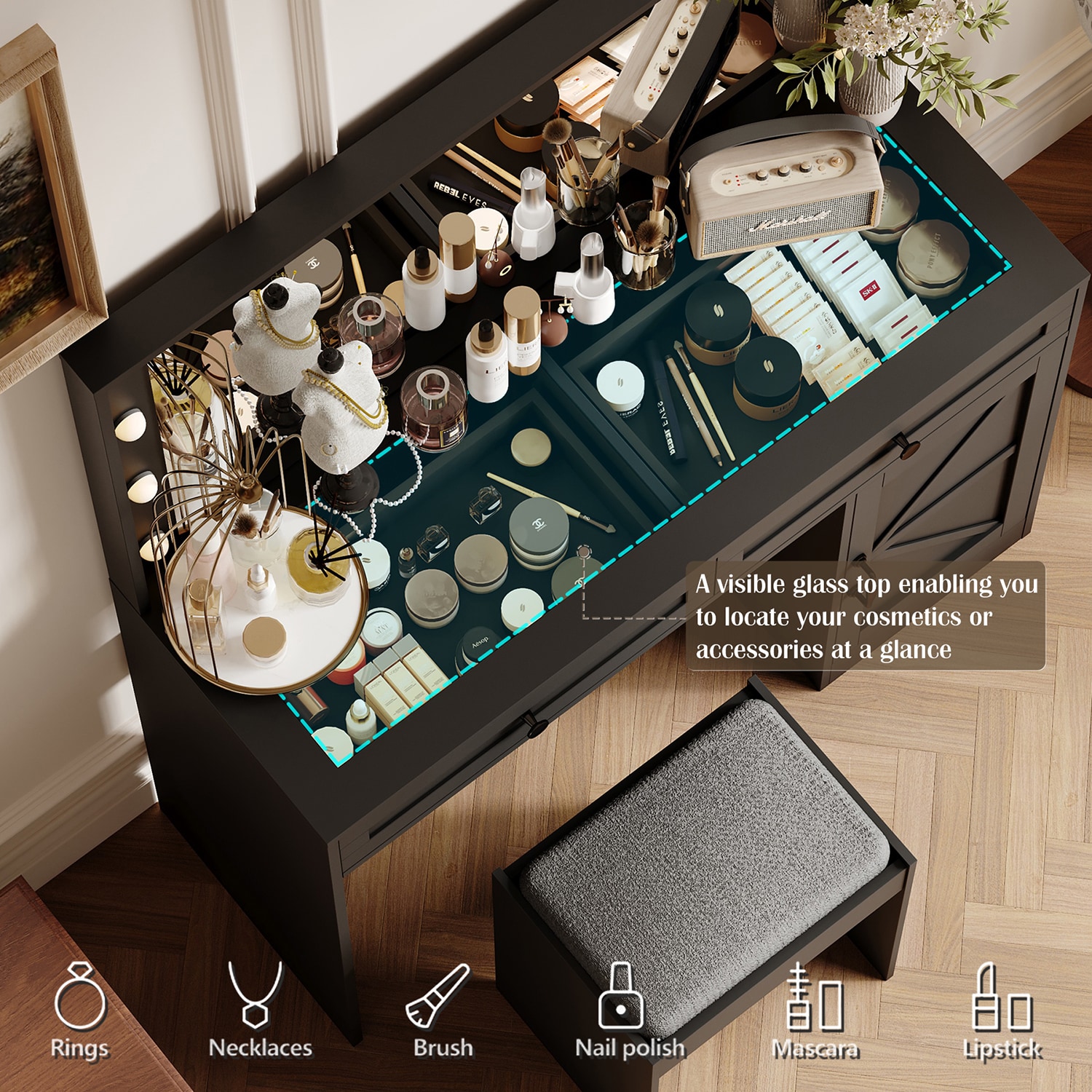 GZMR GZ-MIR9525 Bedroom-Vanities - View #5
